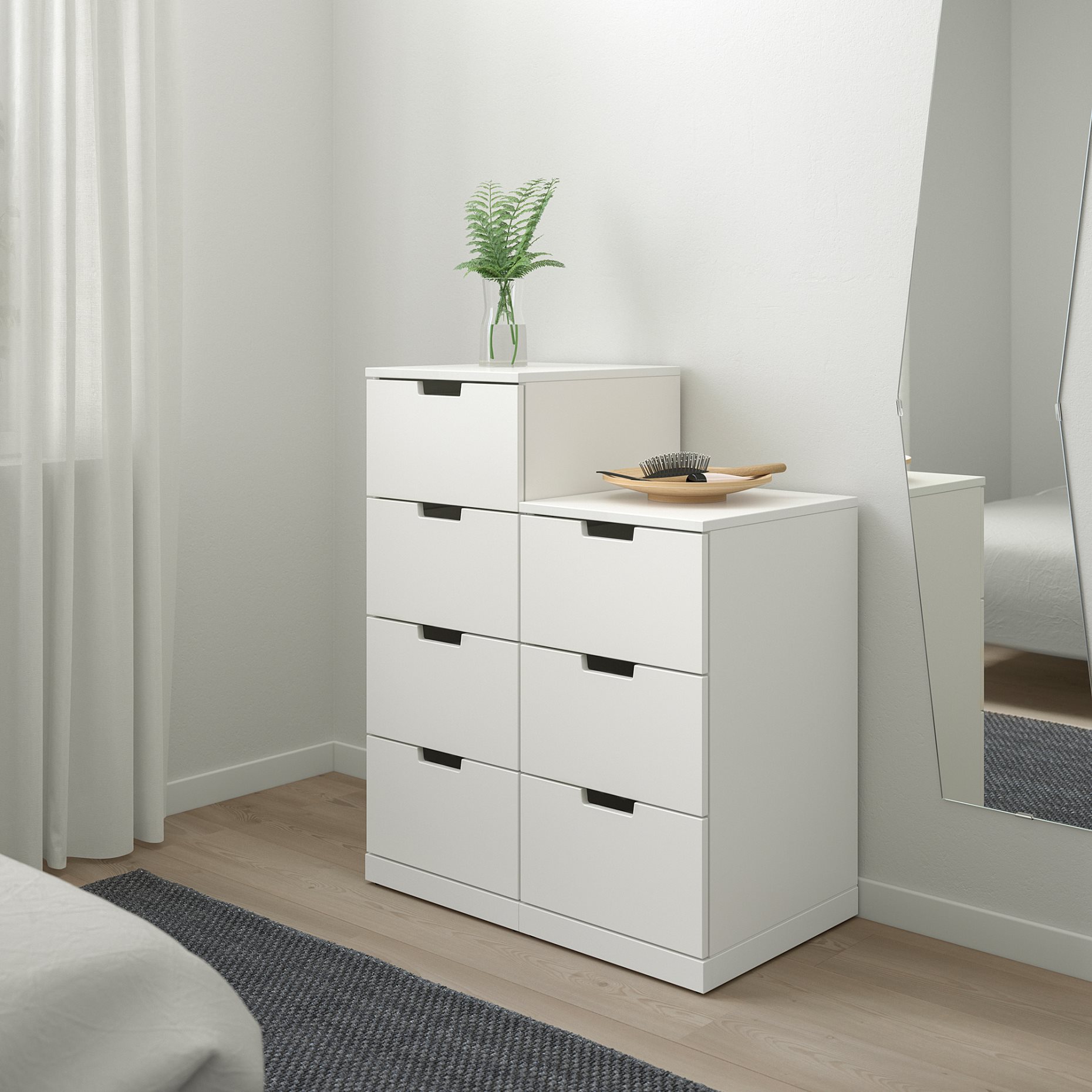 NORDLI, chest of 7 drawers, 80x99 cm, 092.480.06