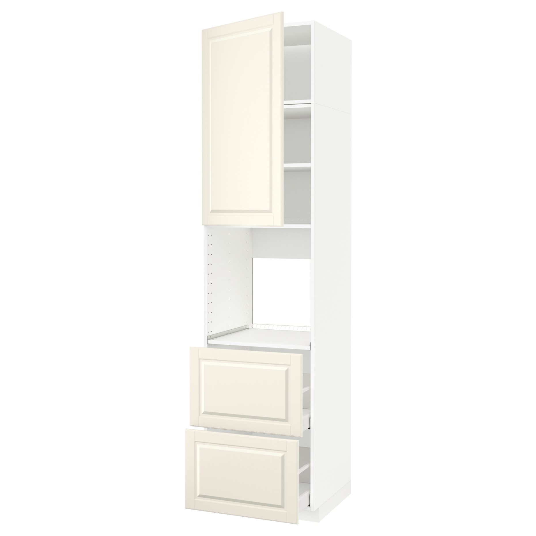 METOD, high cabinet for oven with door/2 drawers, 60x60x240 cm, 094.566.27