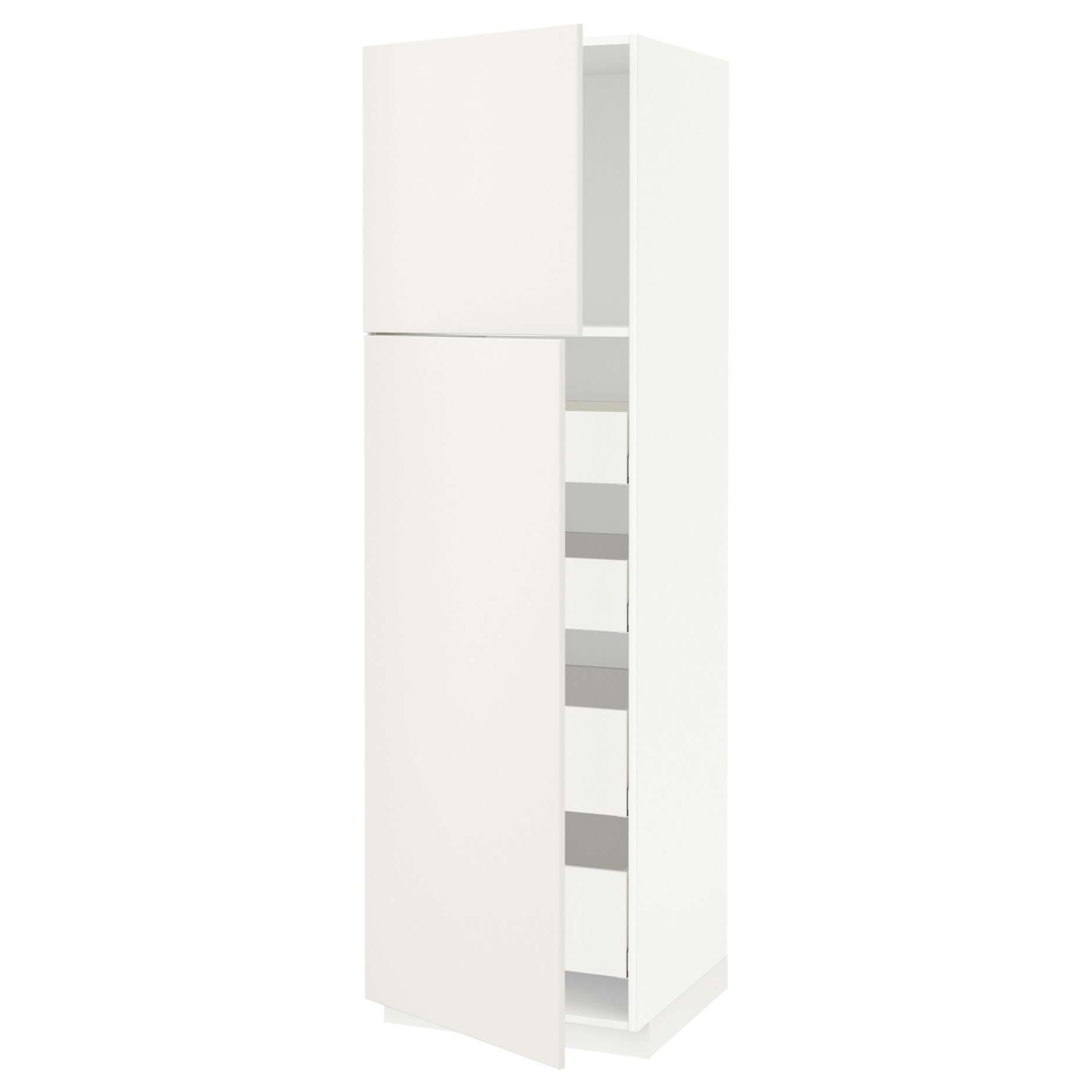 METOD, high cabinet with 2 doors/4 drawers, 60x60x200 cm, 094.599.37