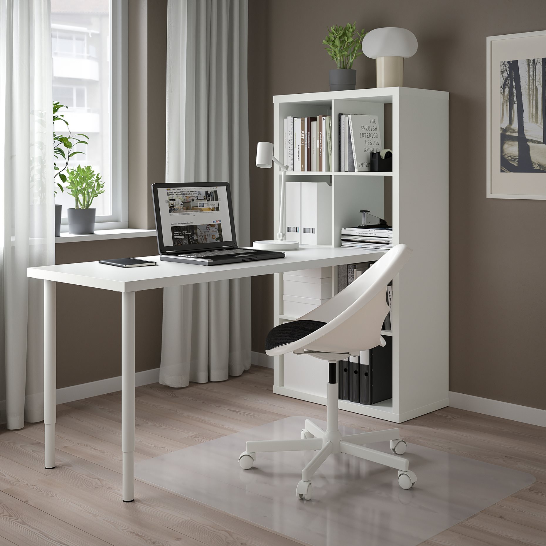 KALLAX/LAGKAPTEN, desk combination, 77x179x147 cm, 094.816.84