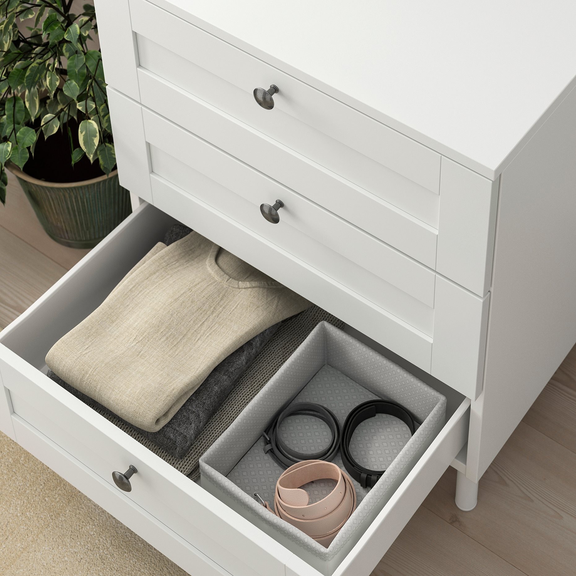 PLATSA, chest of 3 drawers, 60x57x73 cm, 094.878.55