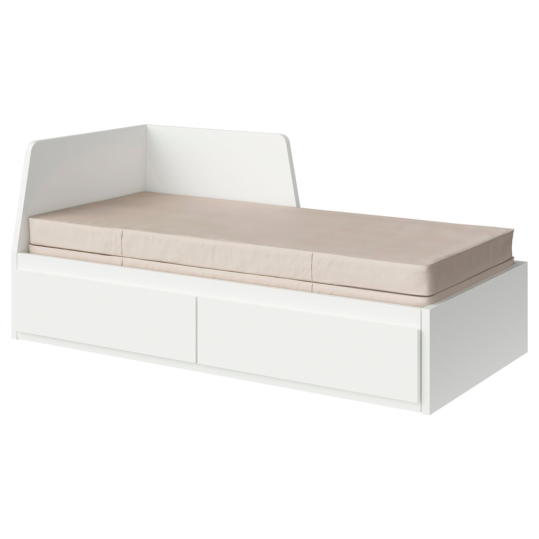 FLEKKE, κρεβάτι επισκέπτη day bed 2 συρτάρια/2 στρώματα, 80x200 cm, 094.959.35