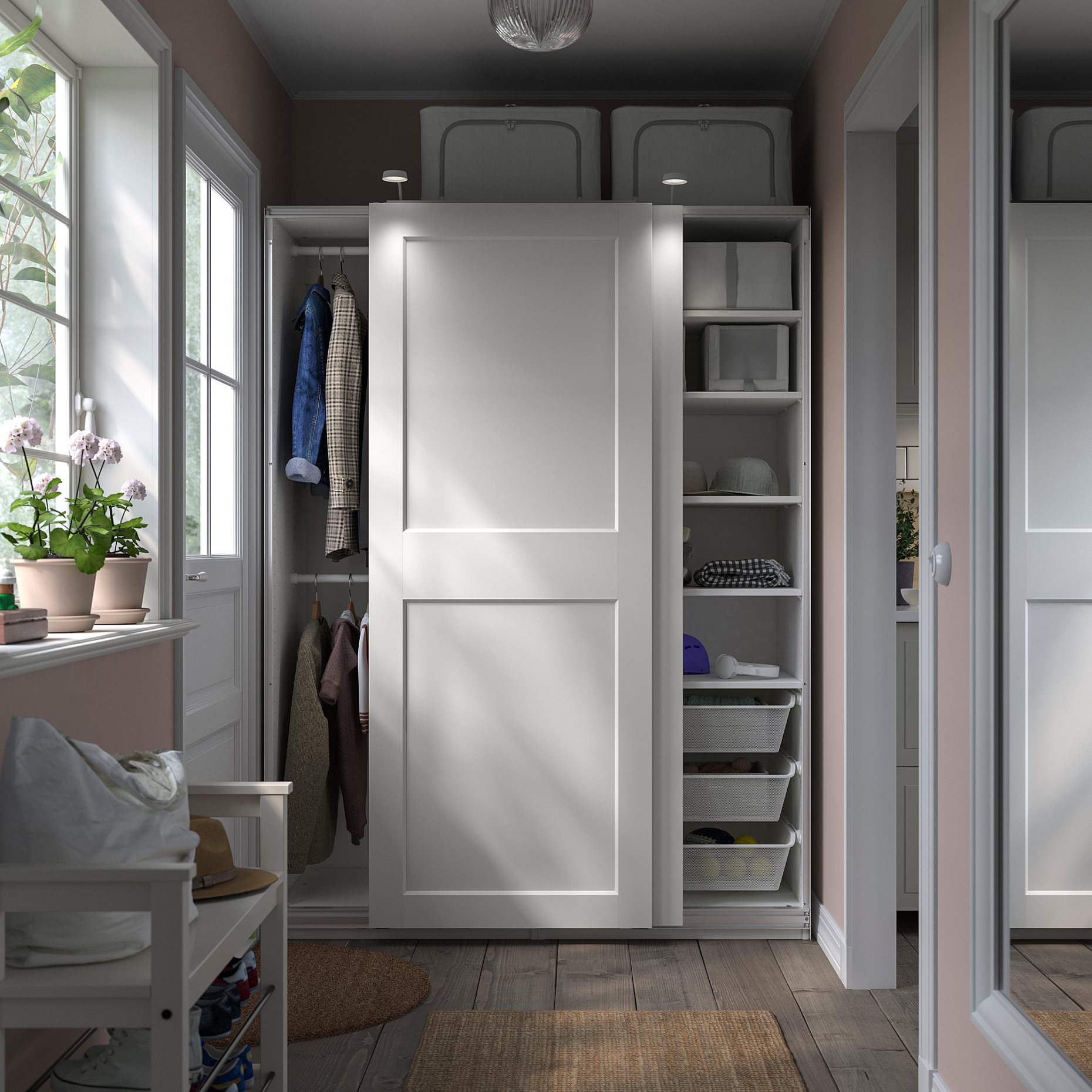 PAX/GRIMO, wardrobe combination, 150x66x201 cm, 095.026.48