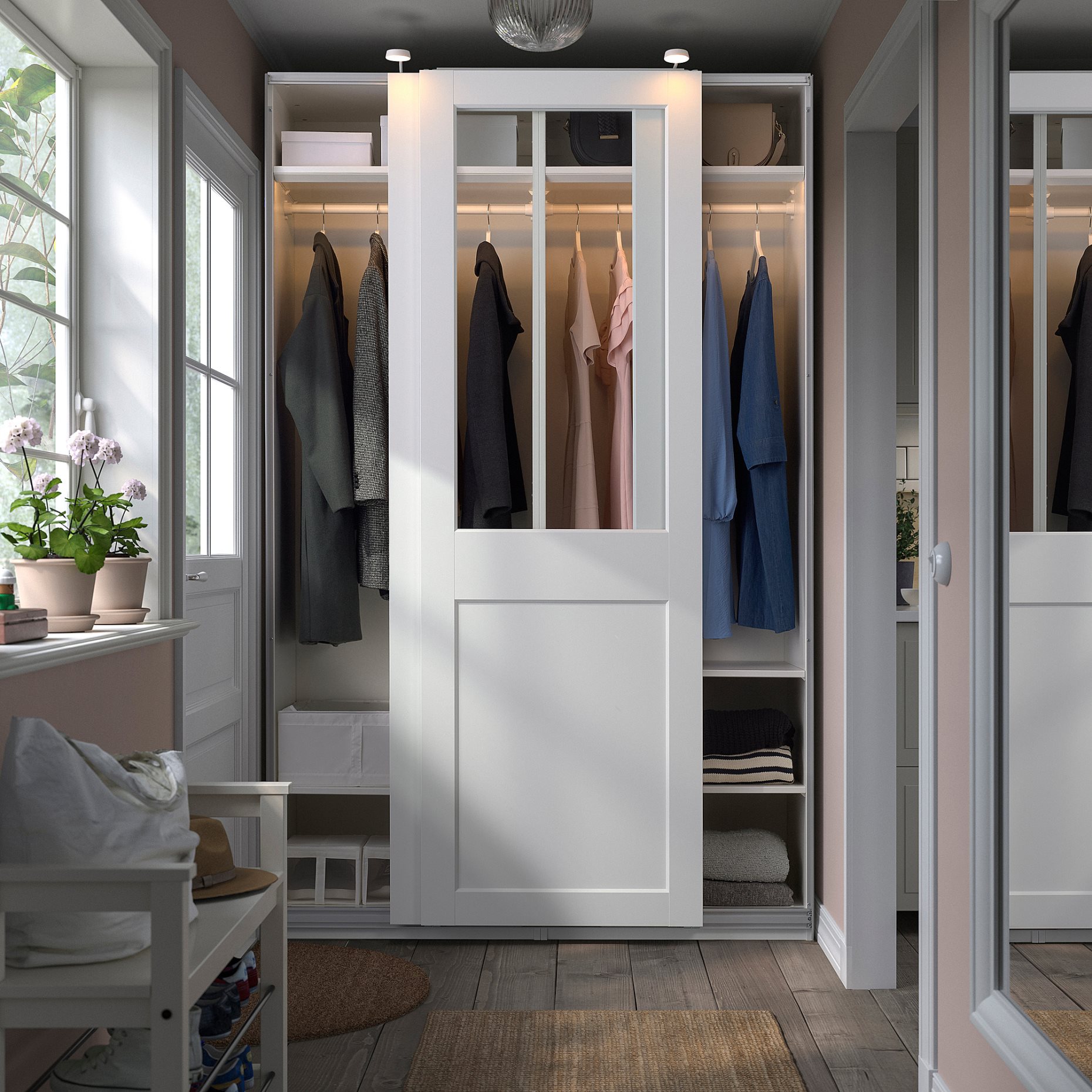 PAX/GRIMO, wardrobe combination, 150x66x236 cm, 095.031.67