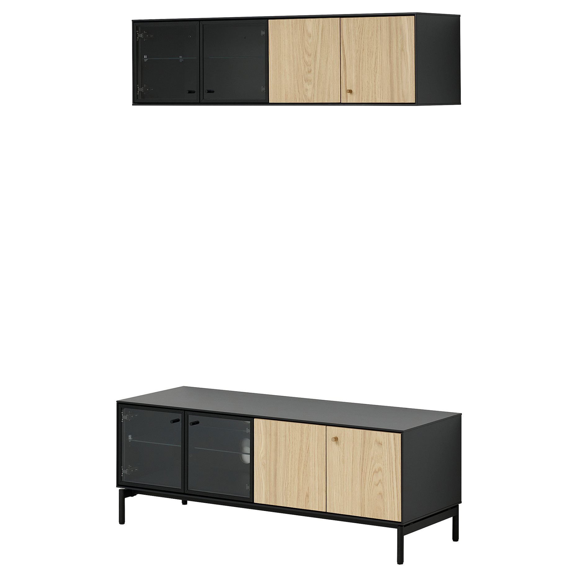 BOASTAD, TV storage combination, 121x42 cm, 095.352.10