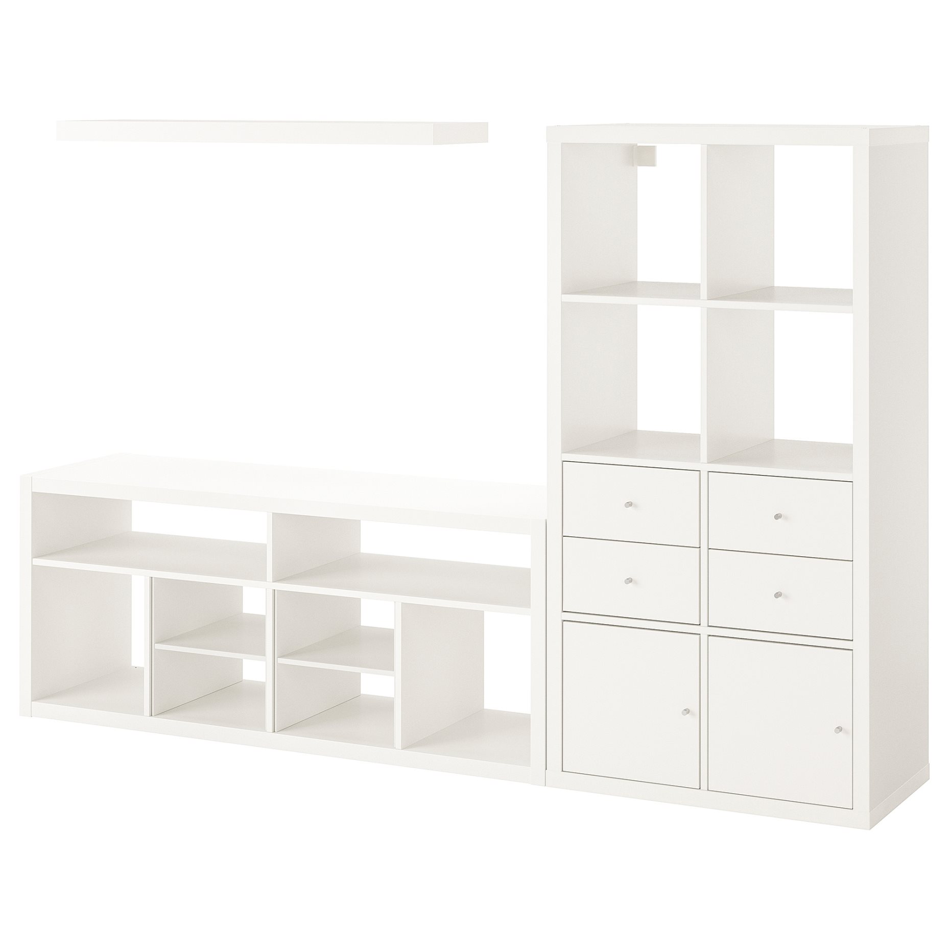 KALLAX/LACK, TV storage combination, 224x39x147 cm, 095.521.72