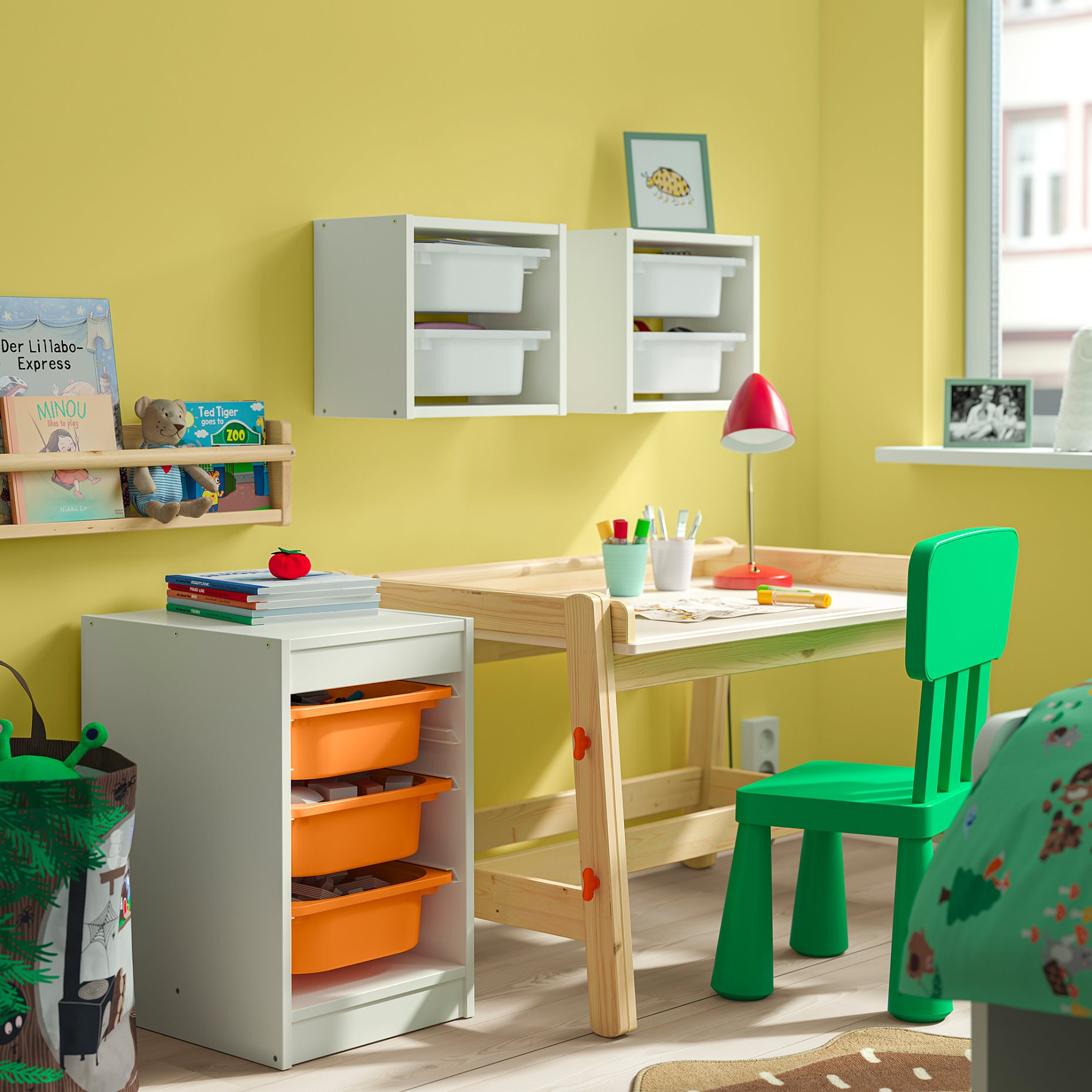 TROFAST, storage combination with boxes, 34x44x56 cm, 095.732.21