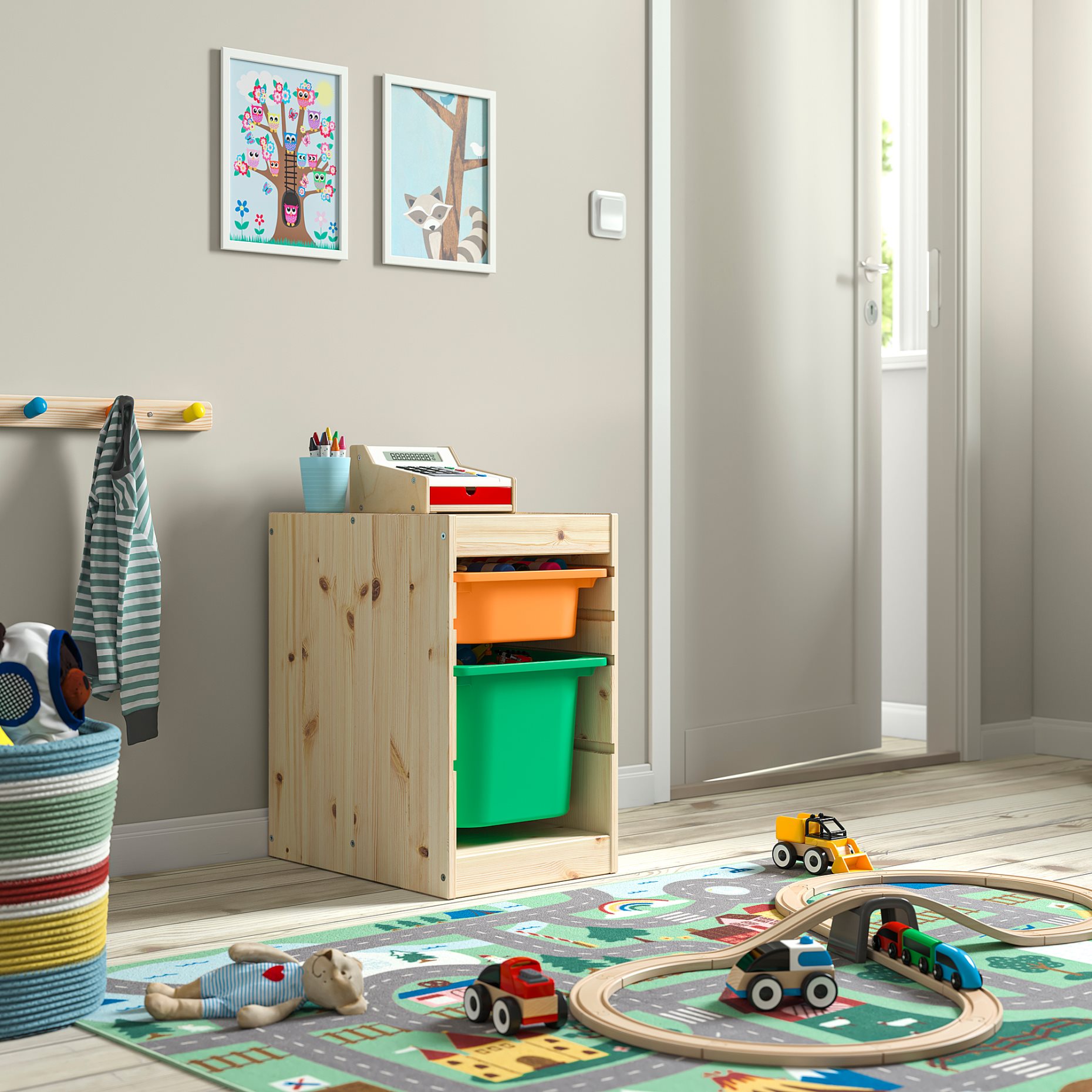 TROFAST, storage combination with boxes, 32x44x52 cm, 095.732.78
