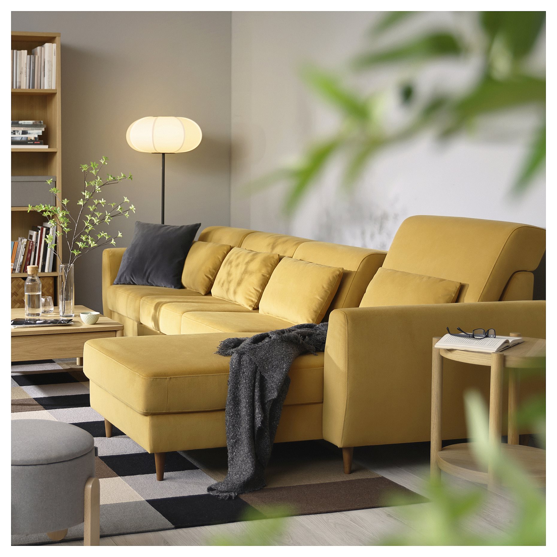 SLATORP, 4-seat sofa with chaise longue, 095.776.10