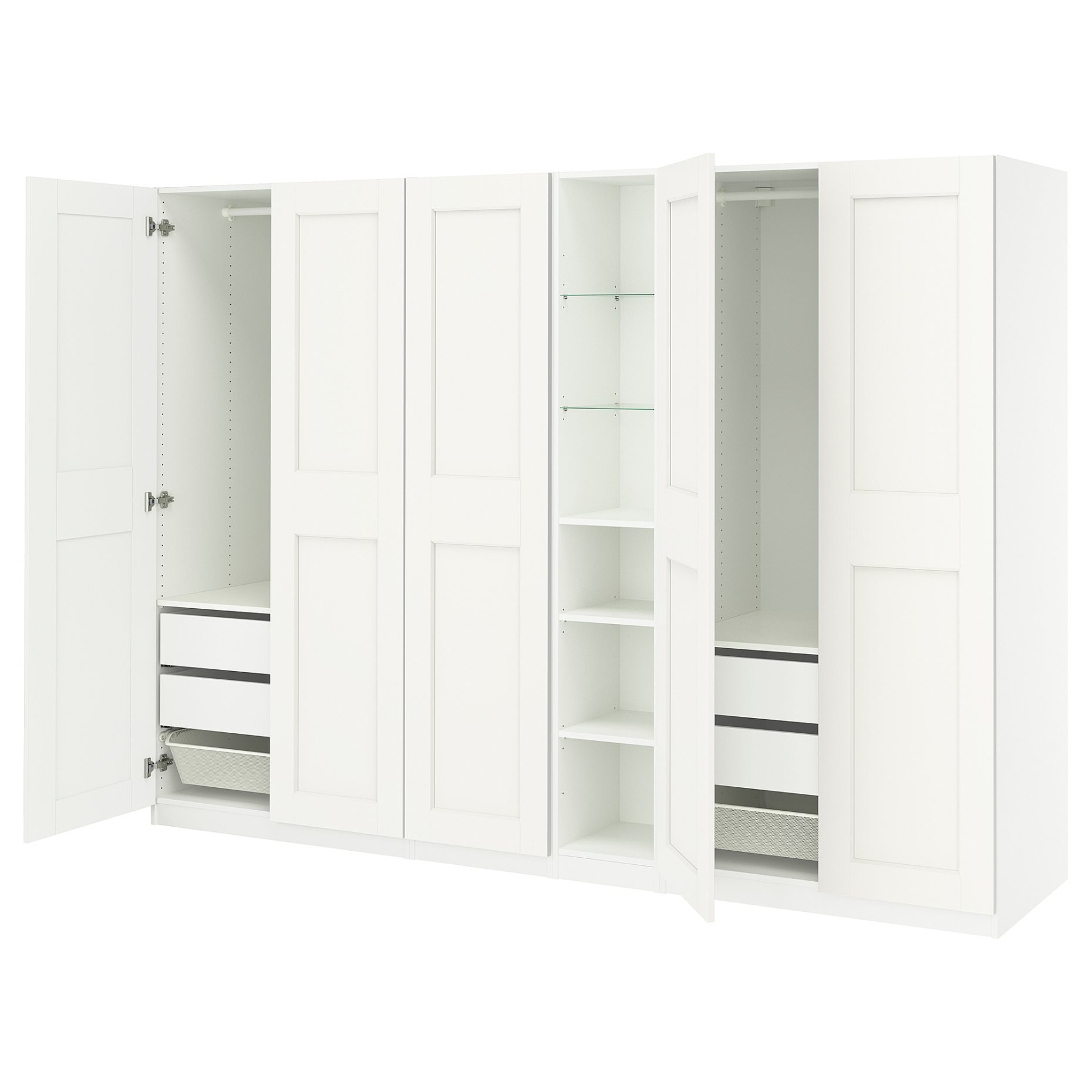 PAX/GRIMO, wardrobe combination, 285x60x201 cm, 096.074.24