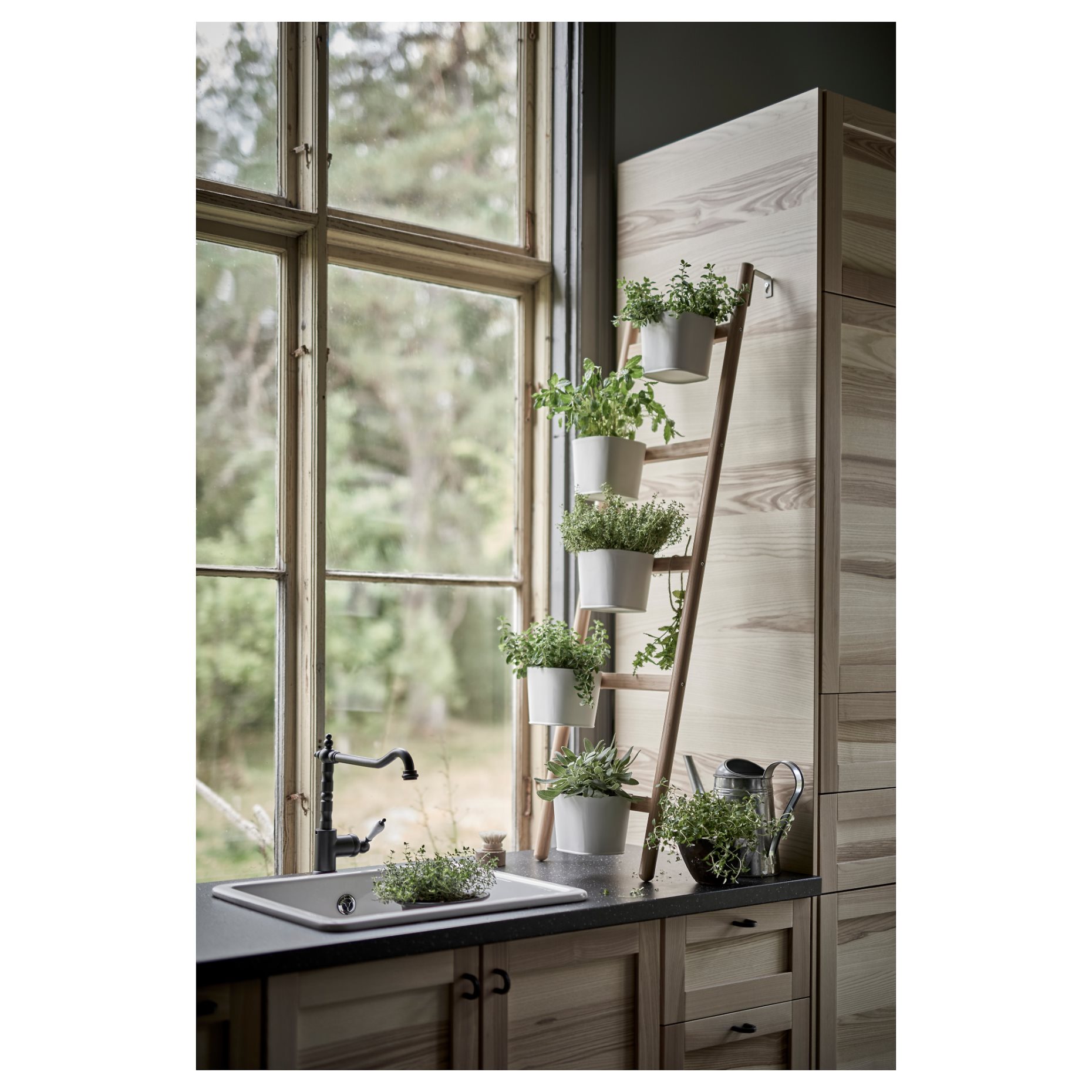 SATSUMAS, plant stand with 5 plant pots, 102.581.55