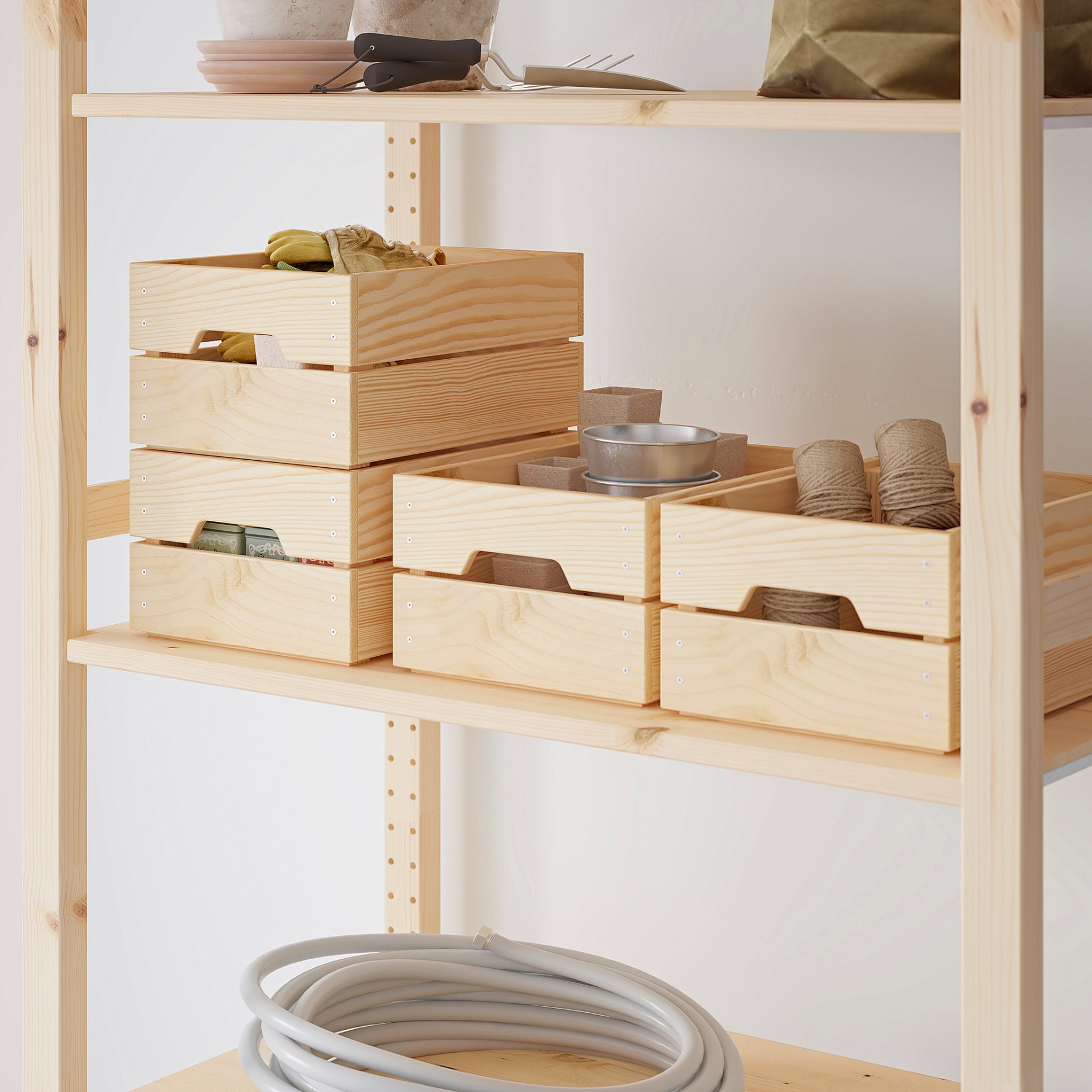 KNAGGLIG, κουτί, πεύκο, 102.923.57