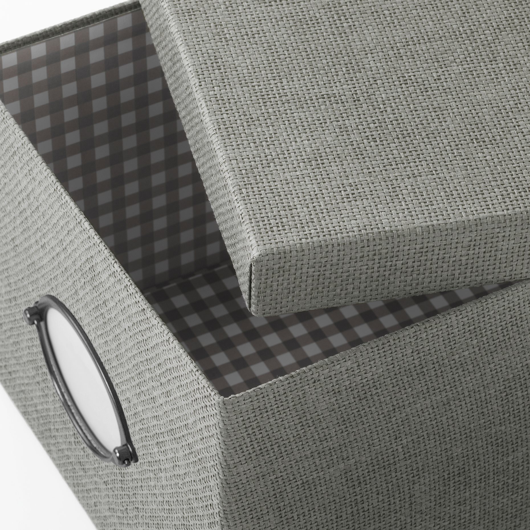 KVARNVIK, storage box with lid, 25x35x20 cm, 104.128.78