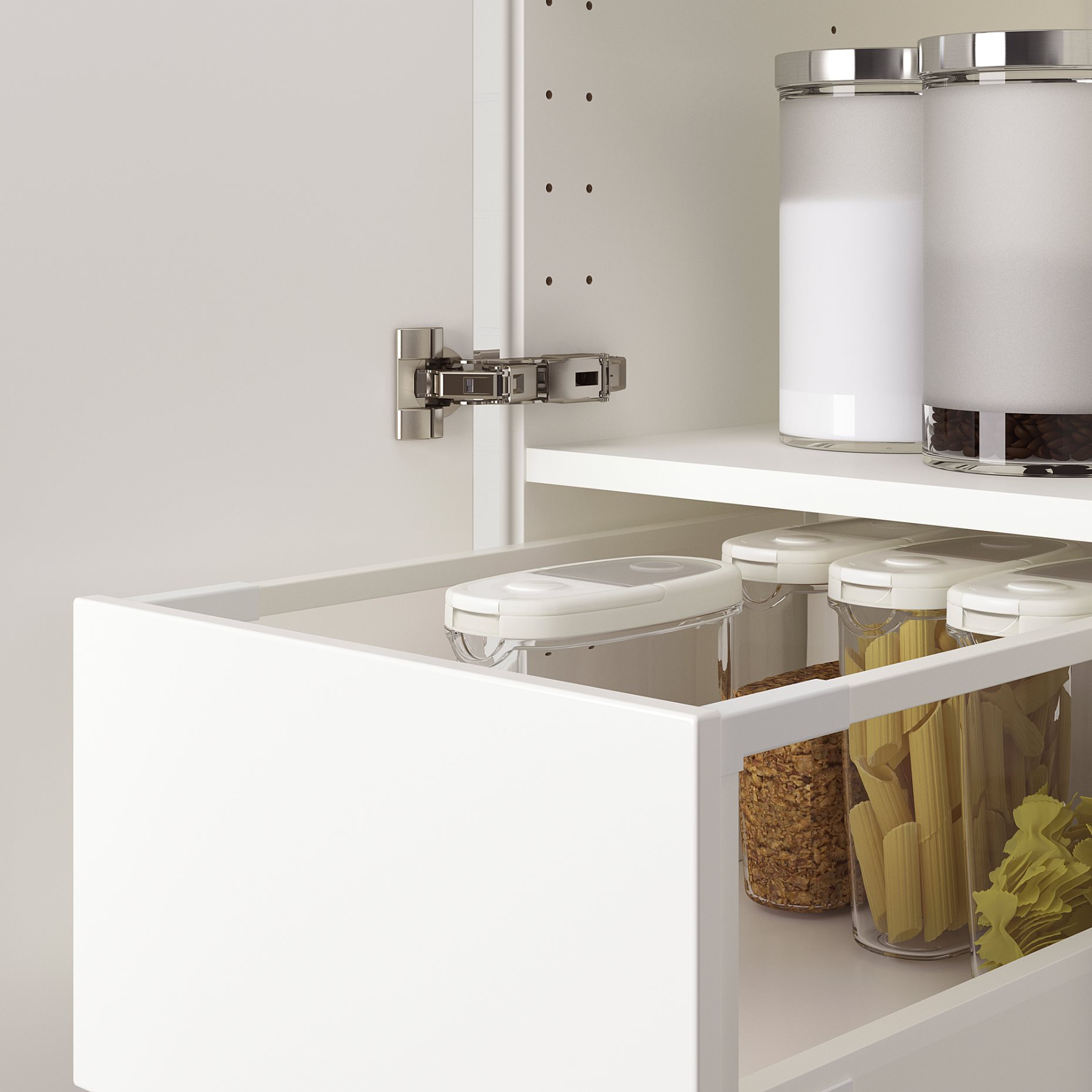 UTRUSTA, hinge with built-in damper for kitchen, 2 pack, 104.272.62