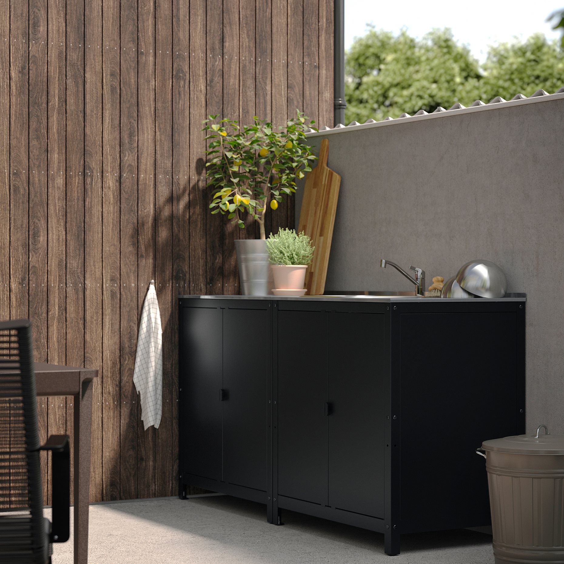 GRILLSKÄR, door/side units/back outdoor, 86x61 cm, 104.714.48