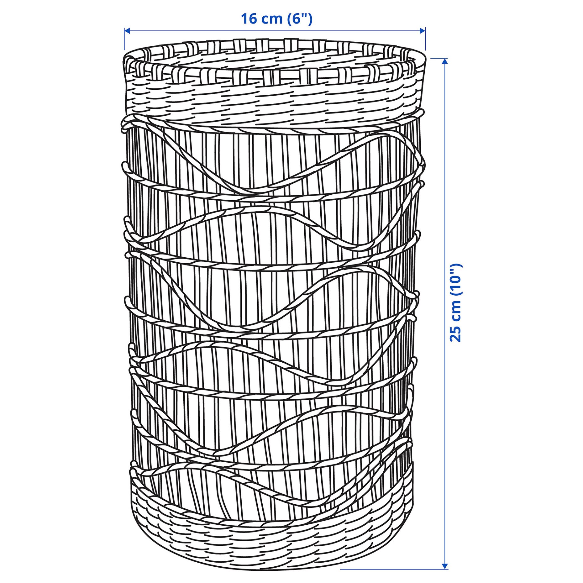 SLIPPRIG, lantern for block candle/handmade, 105.165.26