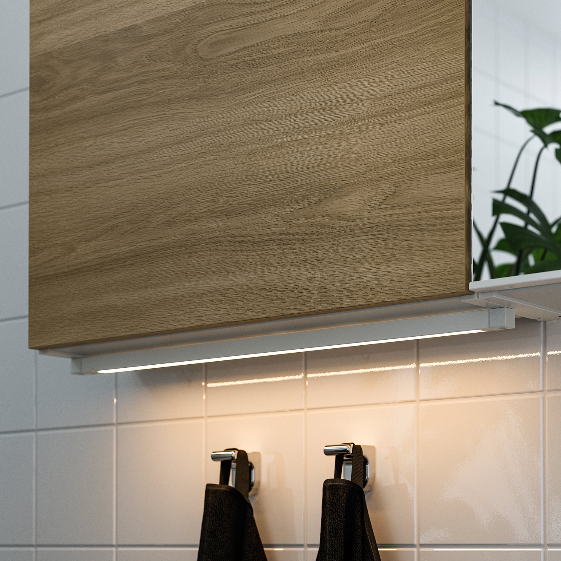 SILVERGLANS, bathroom lighting strip with built-in LED light source/dimmable, 60 cm, 105.292.27