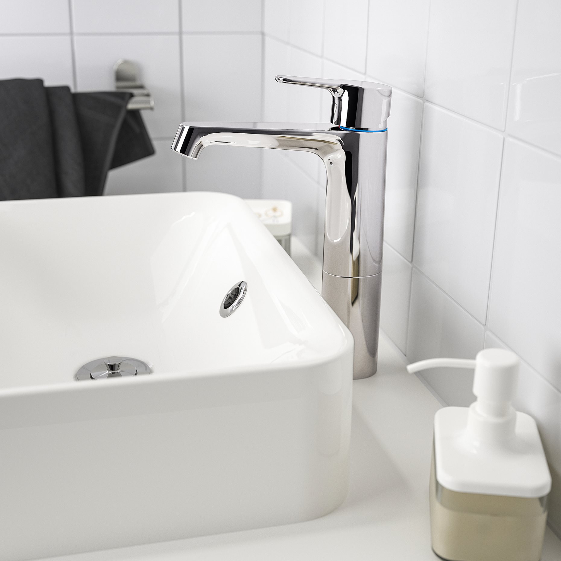 BROGRUND, wash-basin mixer tap, tall, 105.320.84