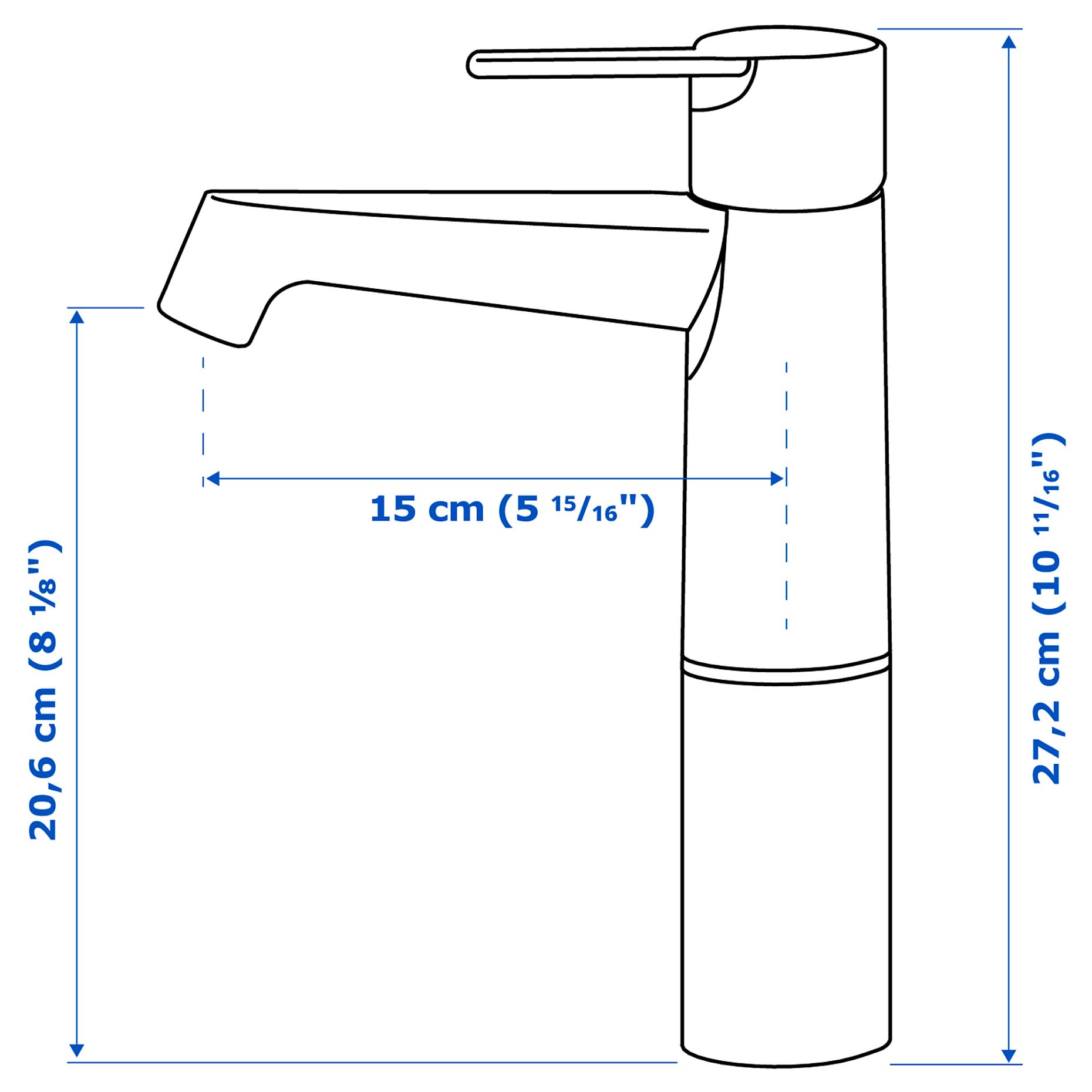 BROGRUND, wash-basin mixer tap, tall, 105.320.84
