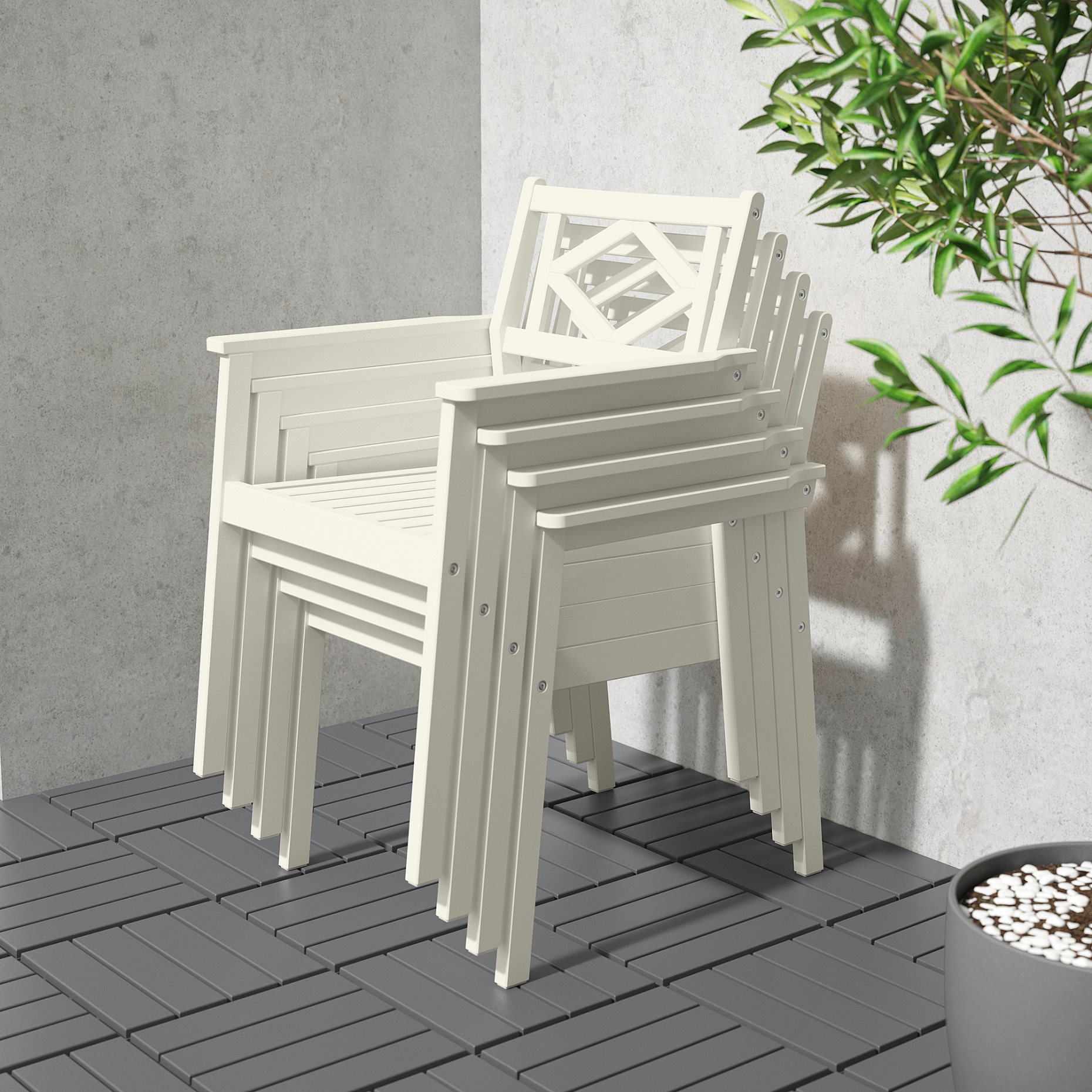 BONDHOLMEN, chair with armrests, outdoor, 105.581.73