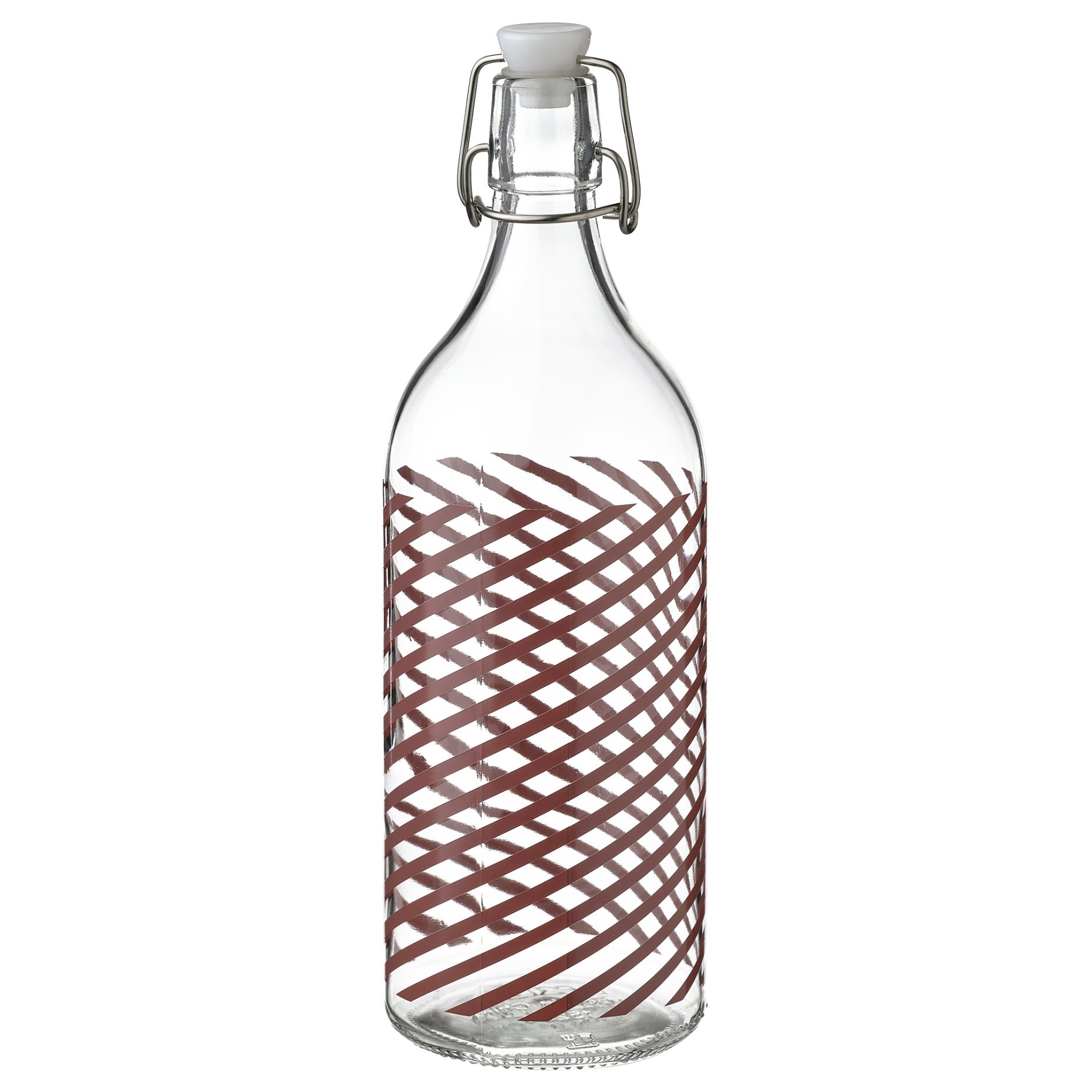 KORKEN, bottle with stopper/clear glass, 1 l, 105.647.01
