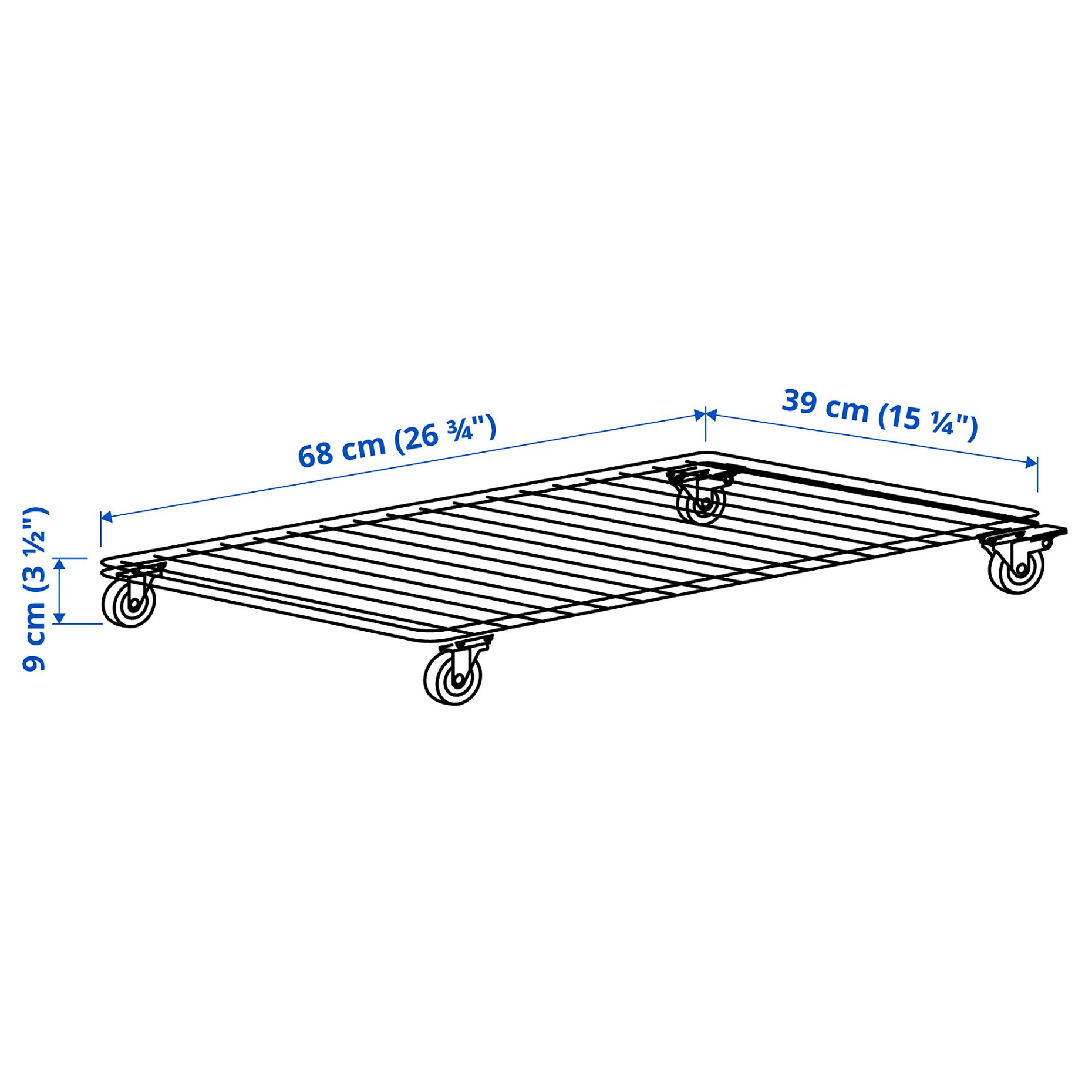 INVALLNING, trolley for boxes, 68x39 cm, 105.693.98