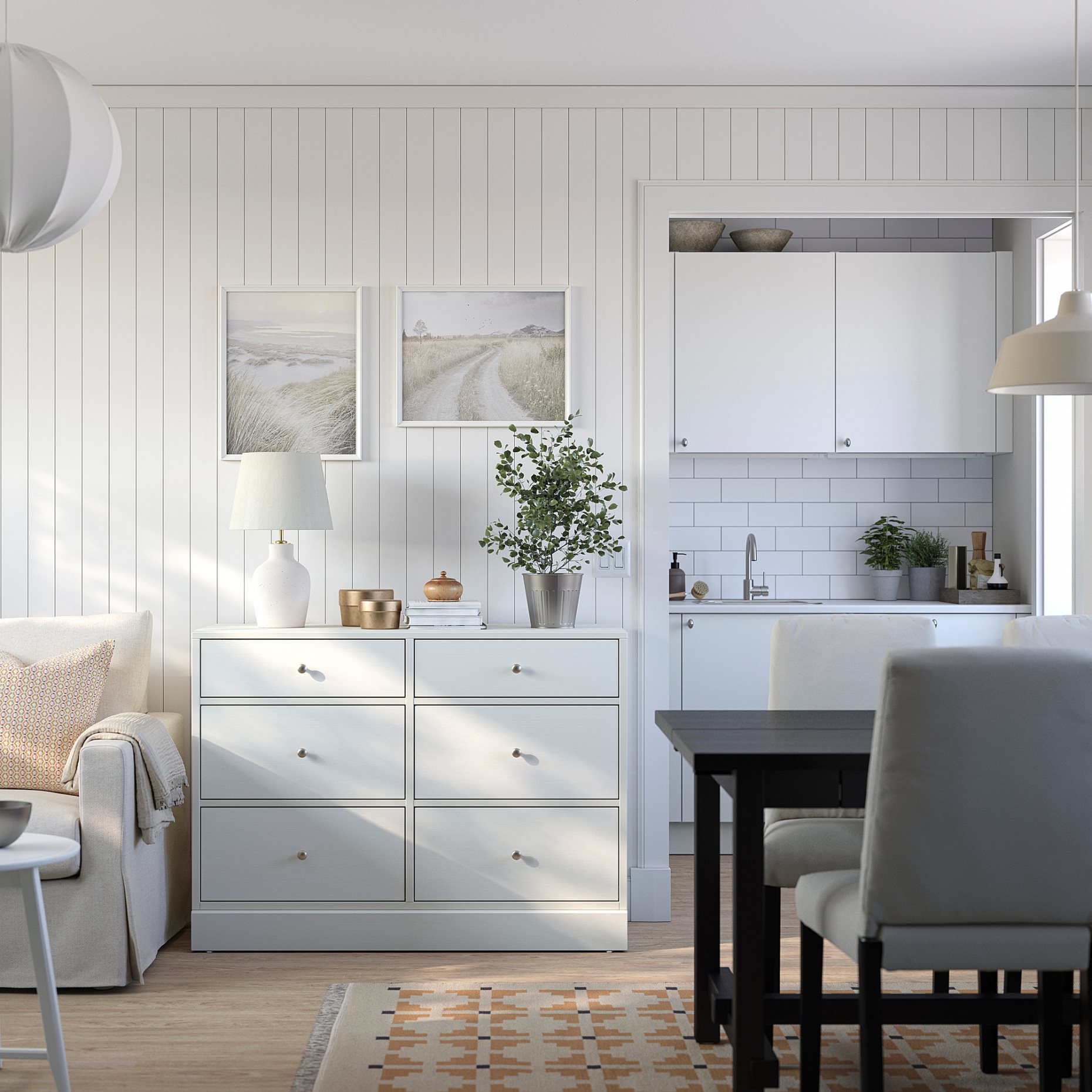 HAVSTA, chest of 6 drawers, 121x47x89 cm, 105.994.80