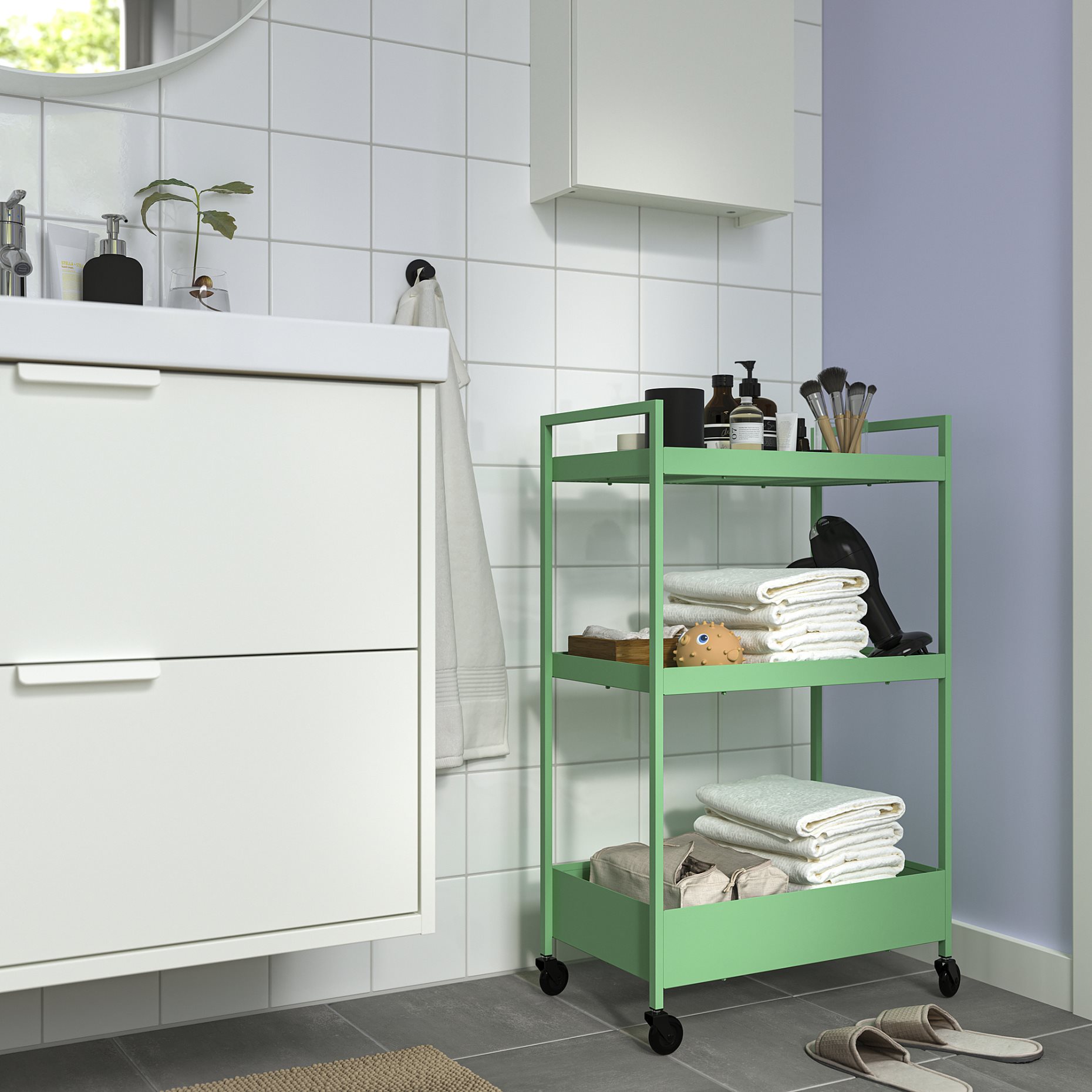 NISSAFORS, trolley, 50.5x30x83 cm, 106.067.82