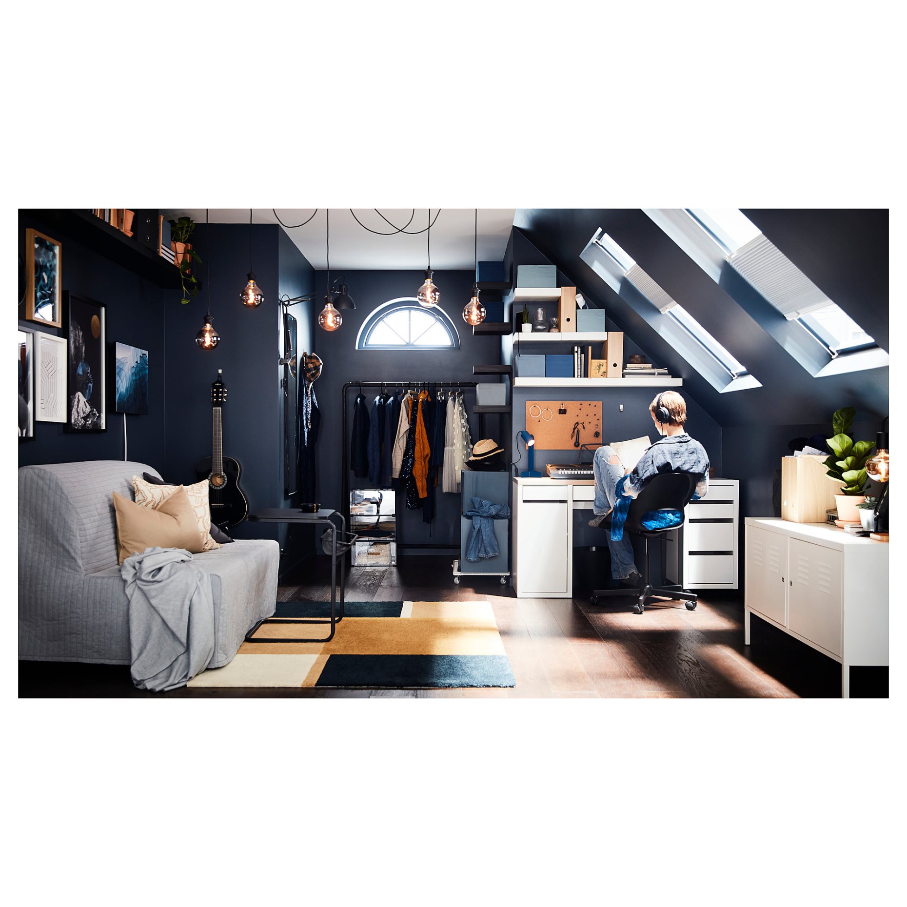 LYCKSELE HÅVET, 2-seat sofa-bed, 193.870.30