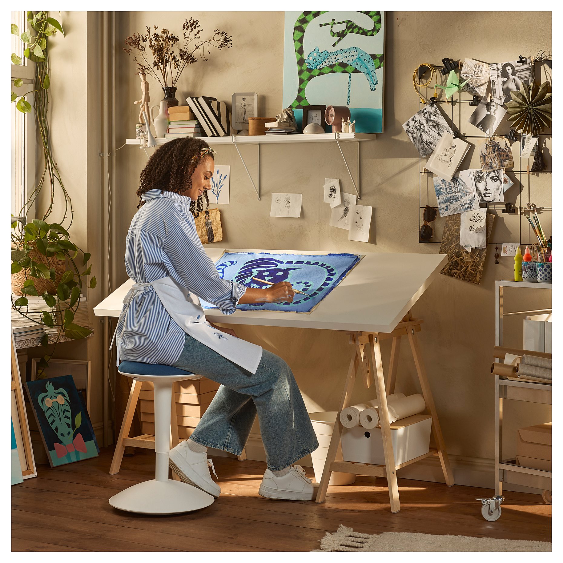 LAGKAPTEN/MITTB, desk, 140x60 cm, 194.171.93