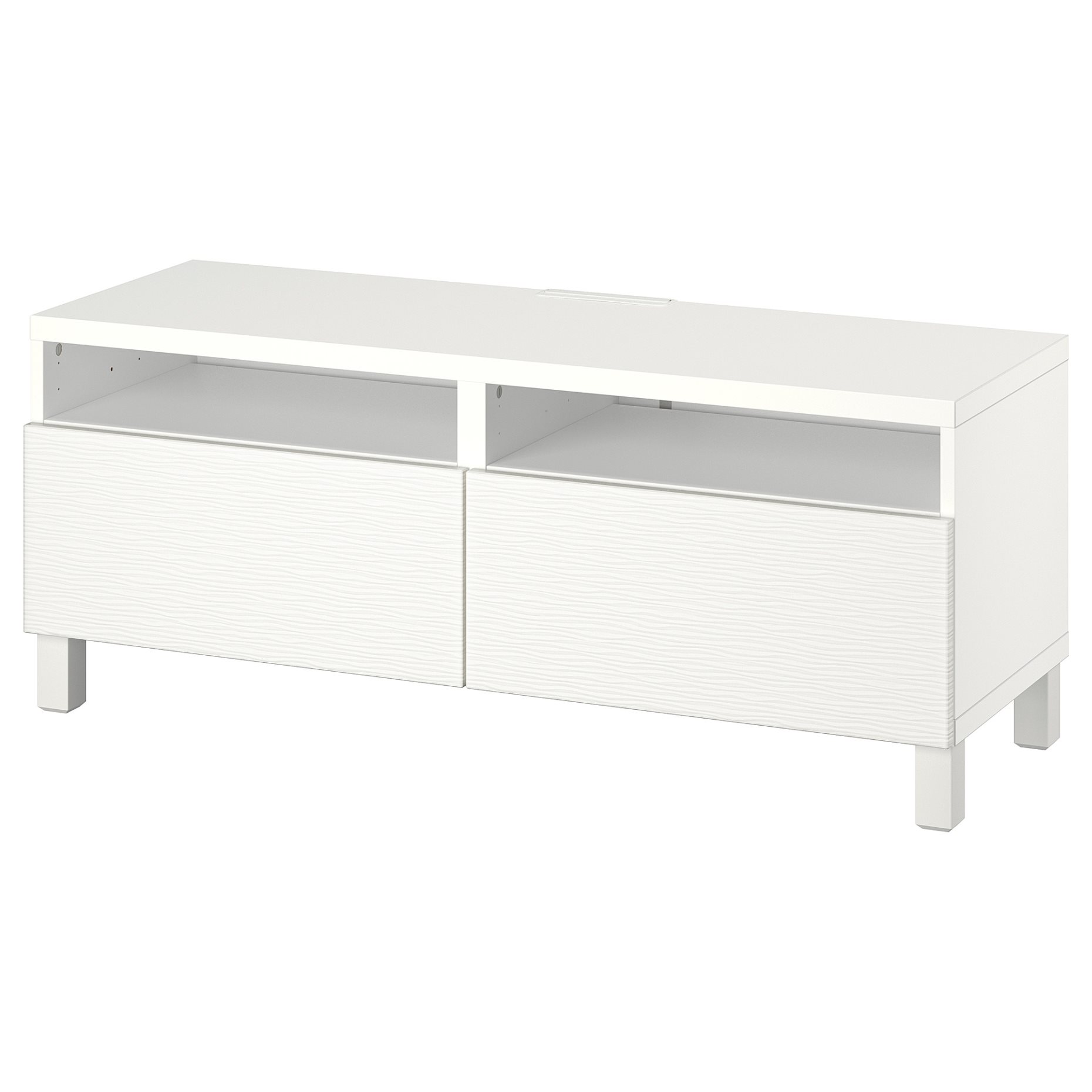 BESTÅ, TV bench with drawers push open, 120x42x48 cm, 194.199.41
