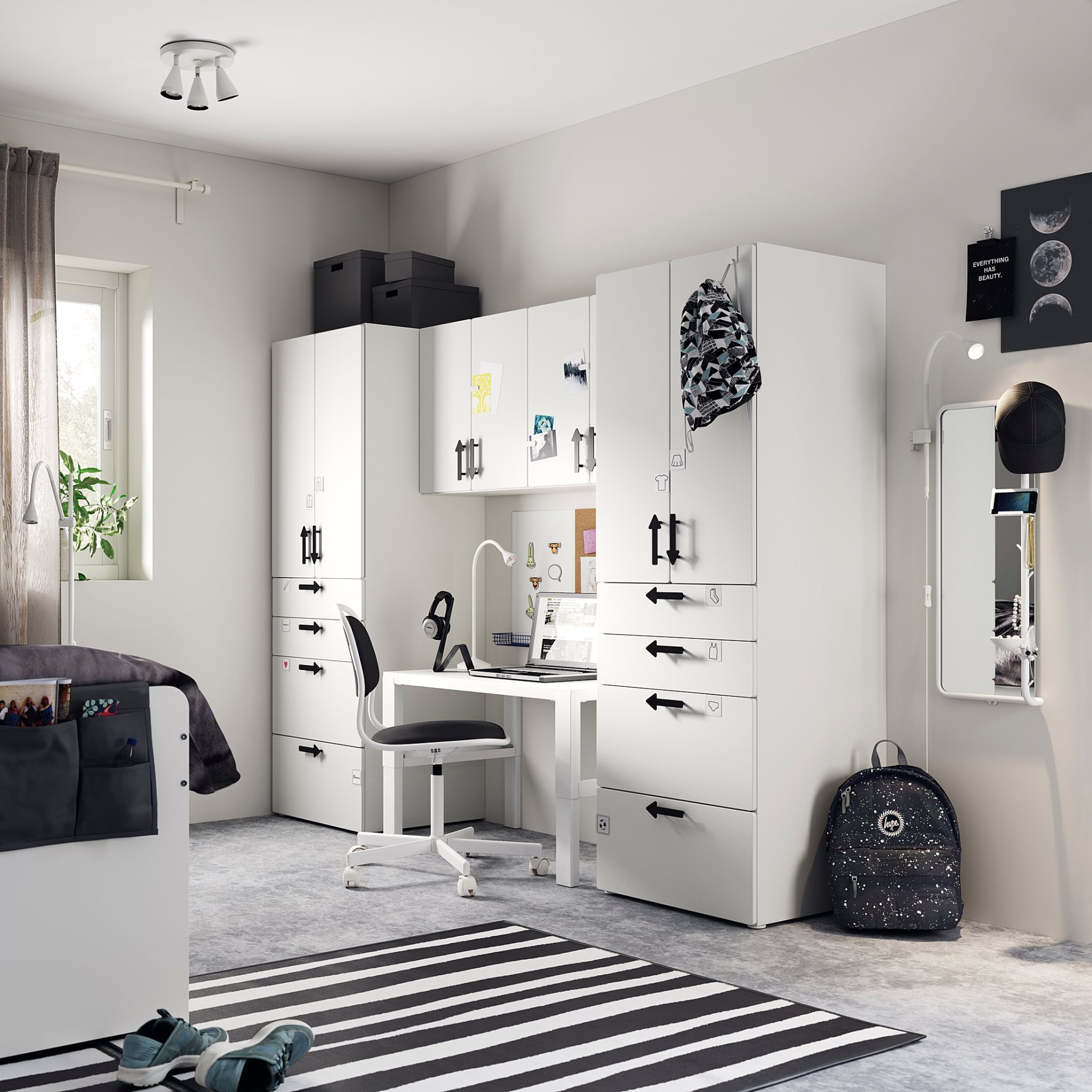 SMASTAD/PLATSA, σύνθεση αποθήκευσης, 240x57x181 cm, 194.288.51