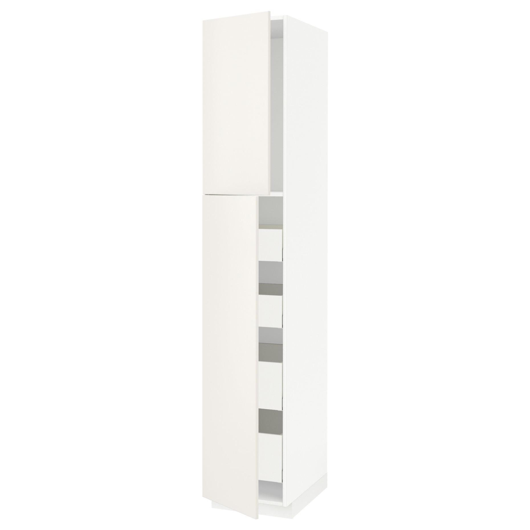 METOD, high cabinet with 2 doors/4 drawers, 40x60x220 cm, 194.556.46