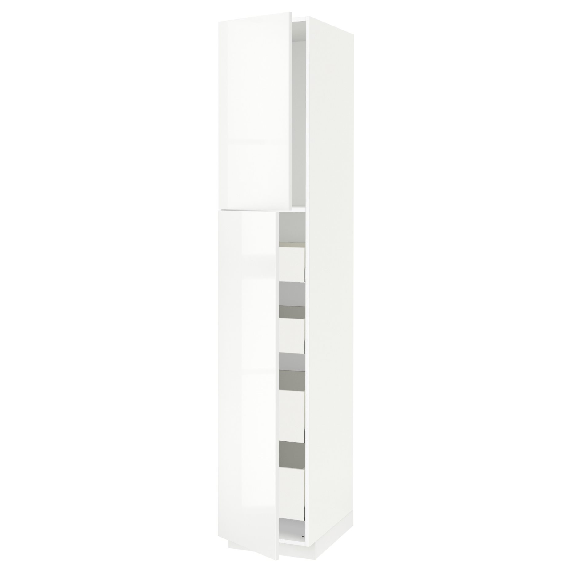METOD, high cabinet with 2 doors/4 drawers, 40x60x220 cm, 194.616.52