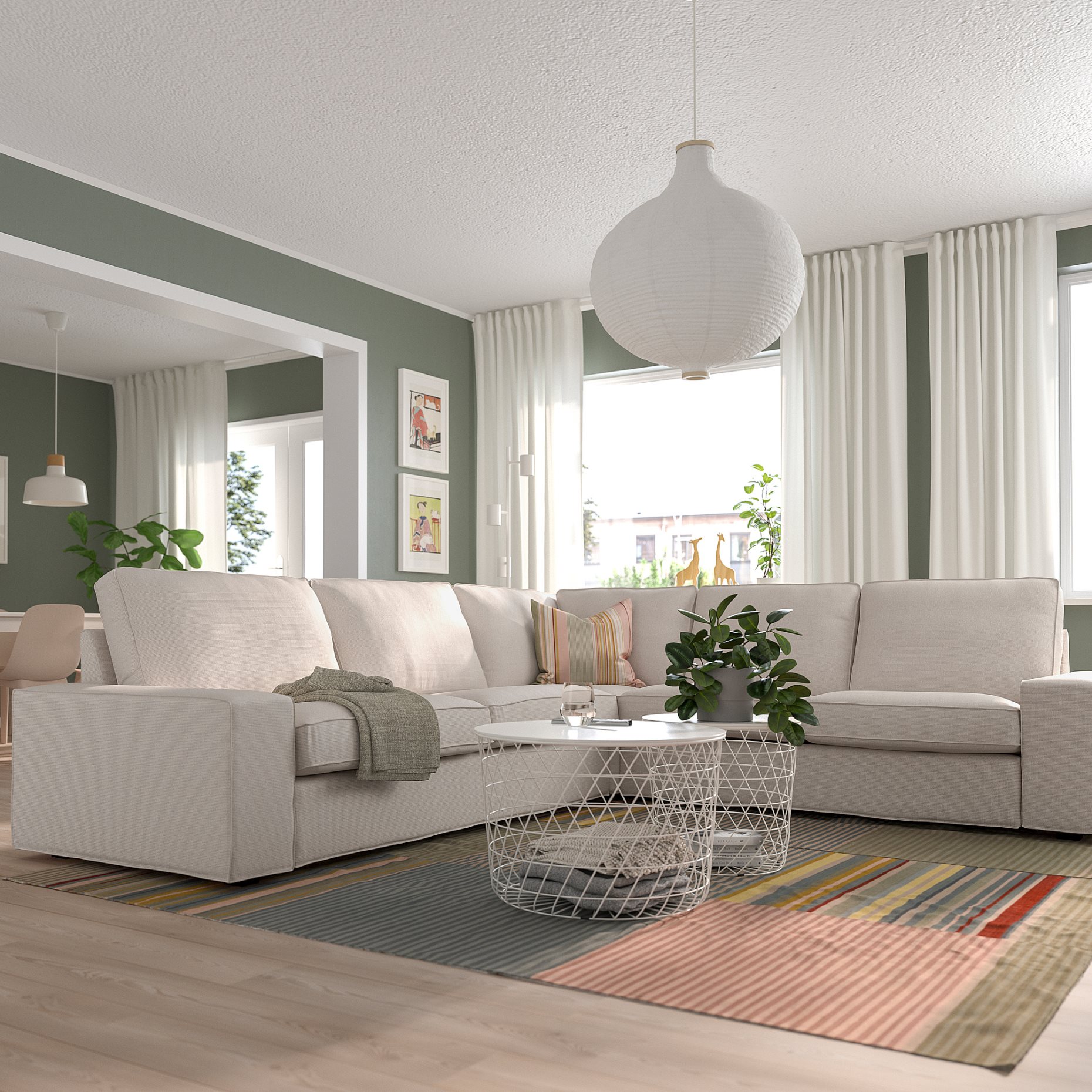 KIVIK, corner sofa, 5-seat, 194.828.62