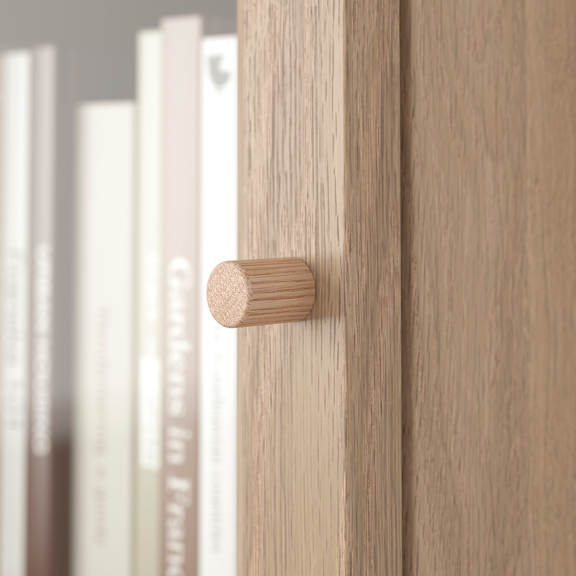 BILLY/OXBERG, bookcase with glass doors/height extension unit, 40x30x237 cm, 194.833.62