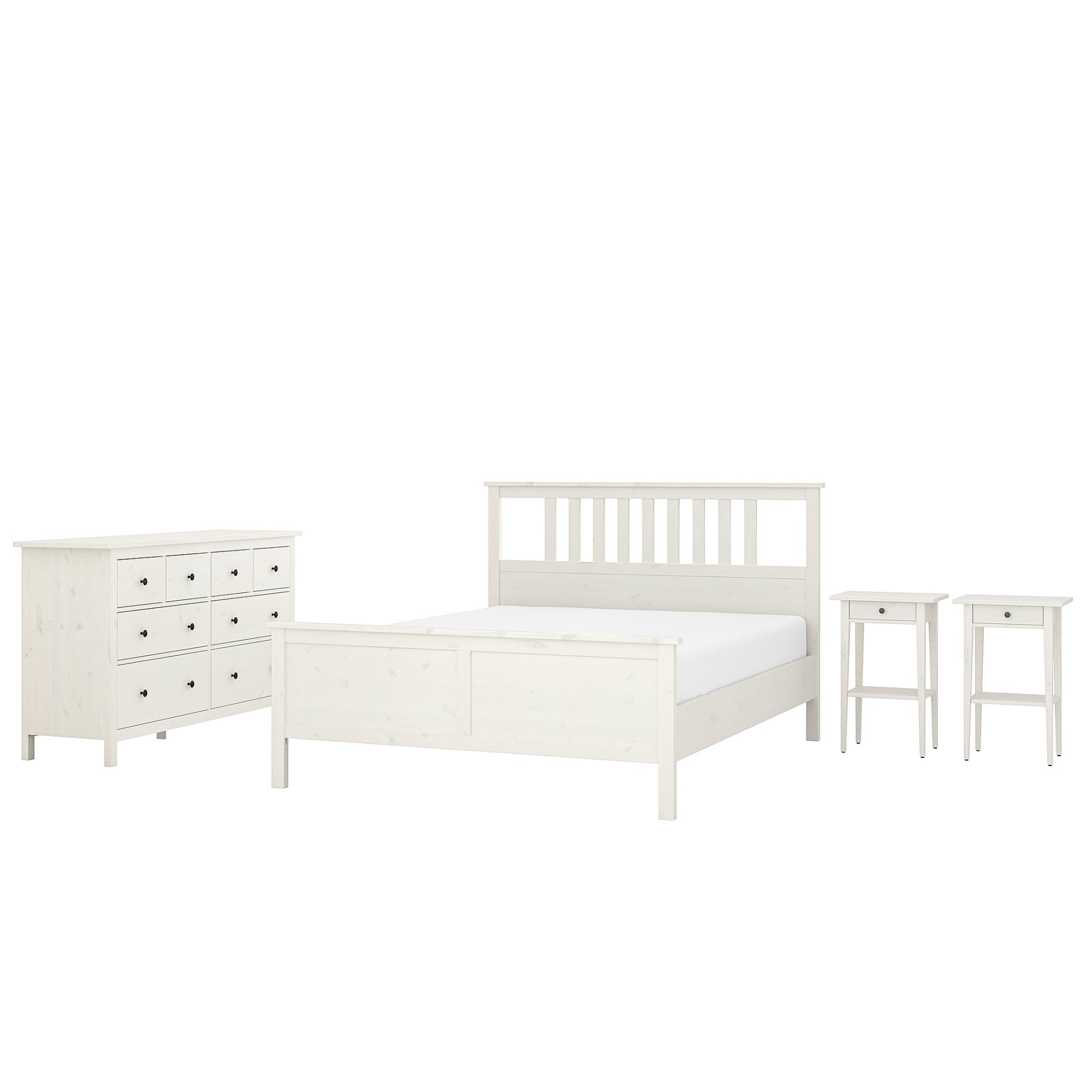 HEMNES, έπιπλα υπνοδωματίου, 4 τεμ. 160x200 cm, 194.951.43