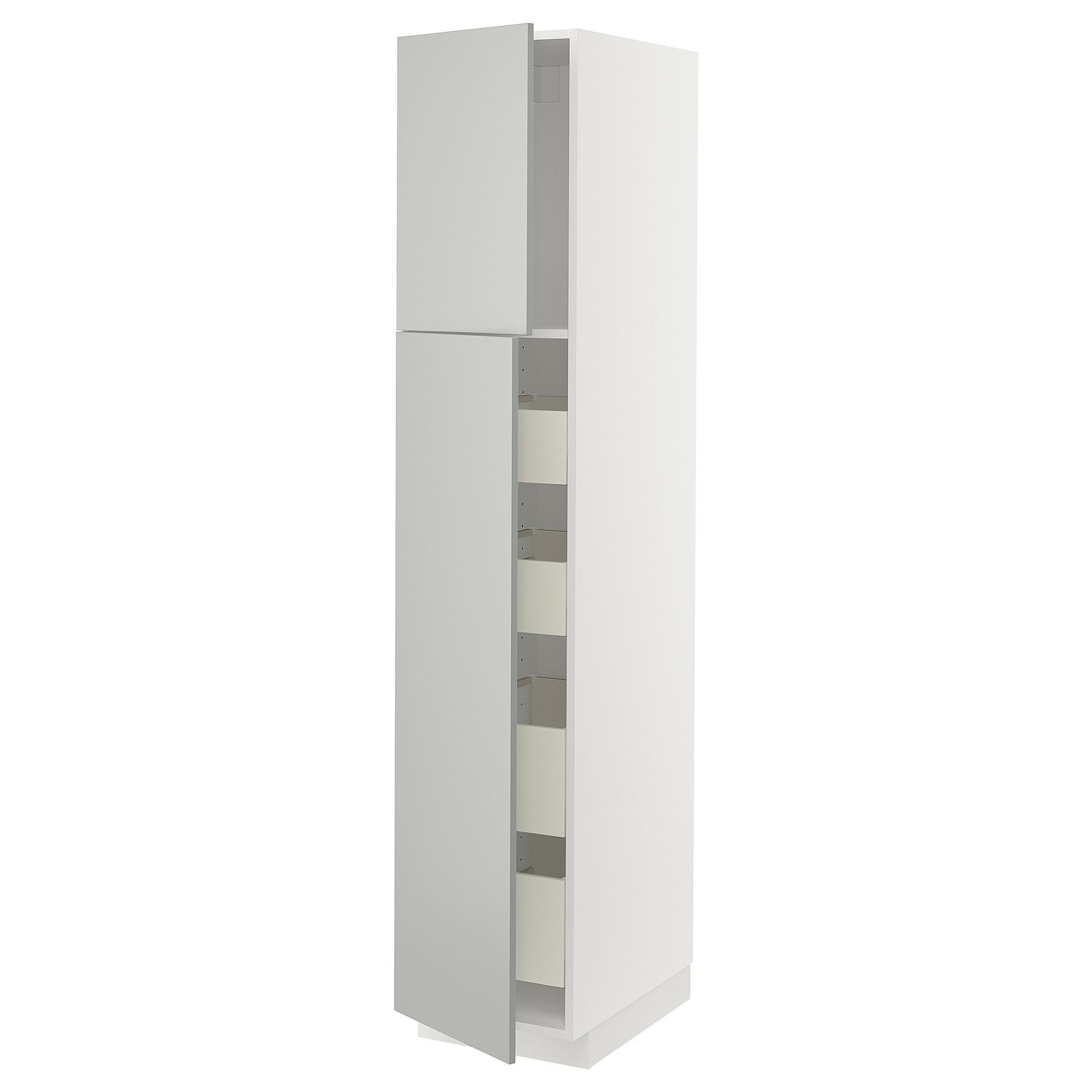 METOD, high cabinet with 2 doors/4 drawers, 40x60x200 cm, 195.393.35