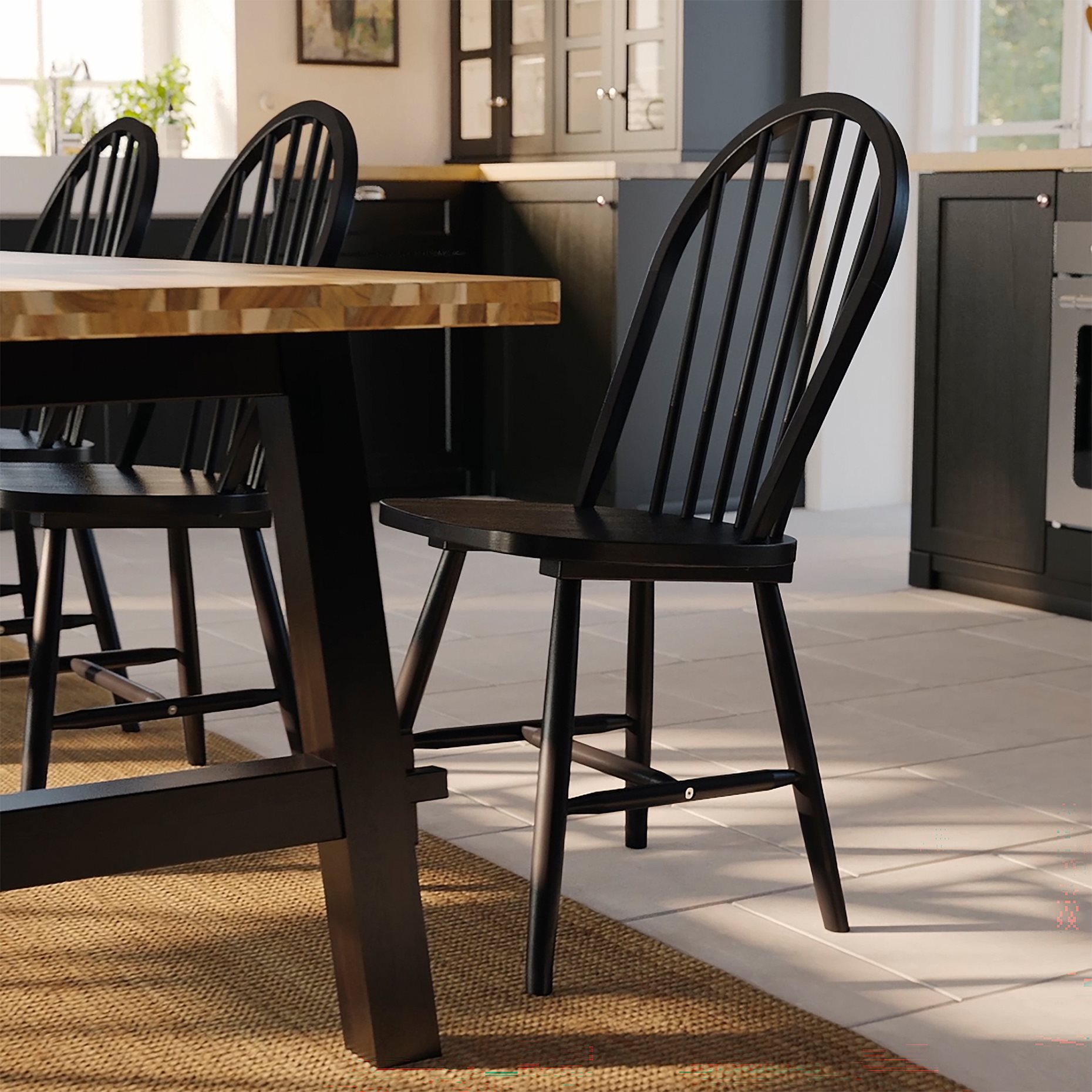 SKOGSTA/SKOGSTA, table and 6 chairs, 235 cm, 195.451.24