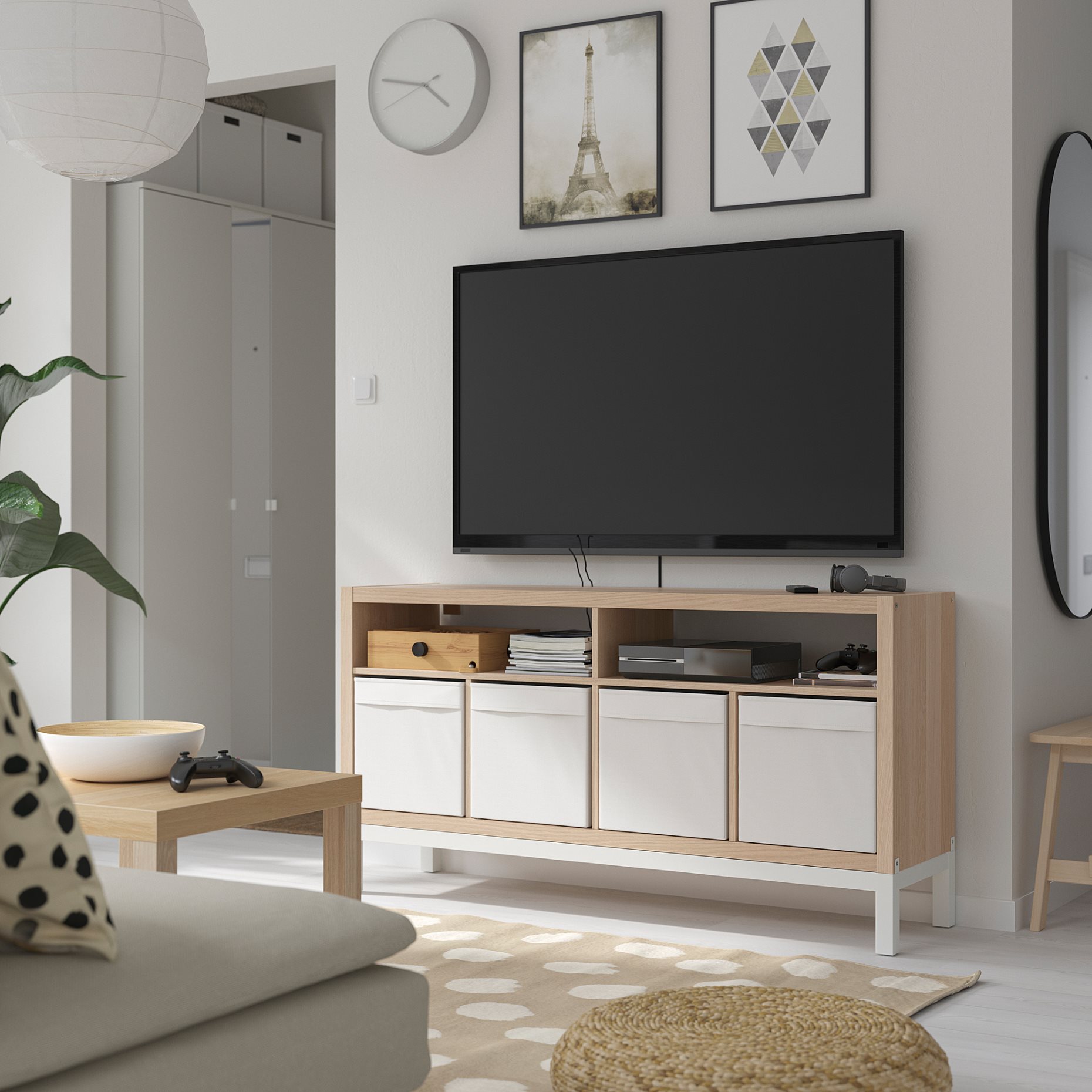 KALLAX, Tv bench with underframe, 147x39x78 cm, 195.521.76