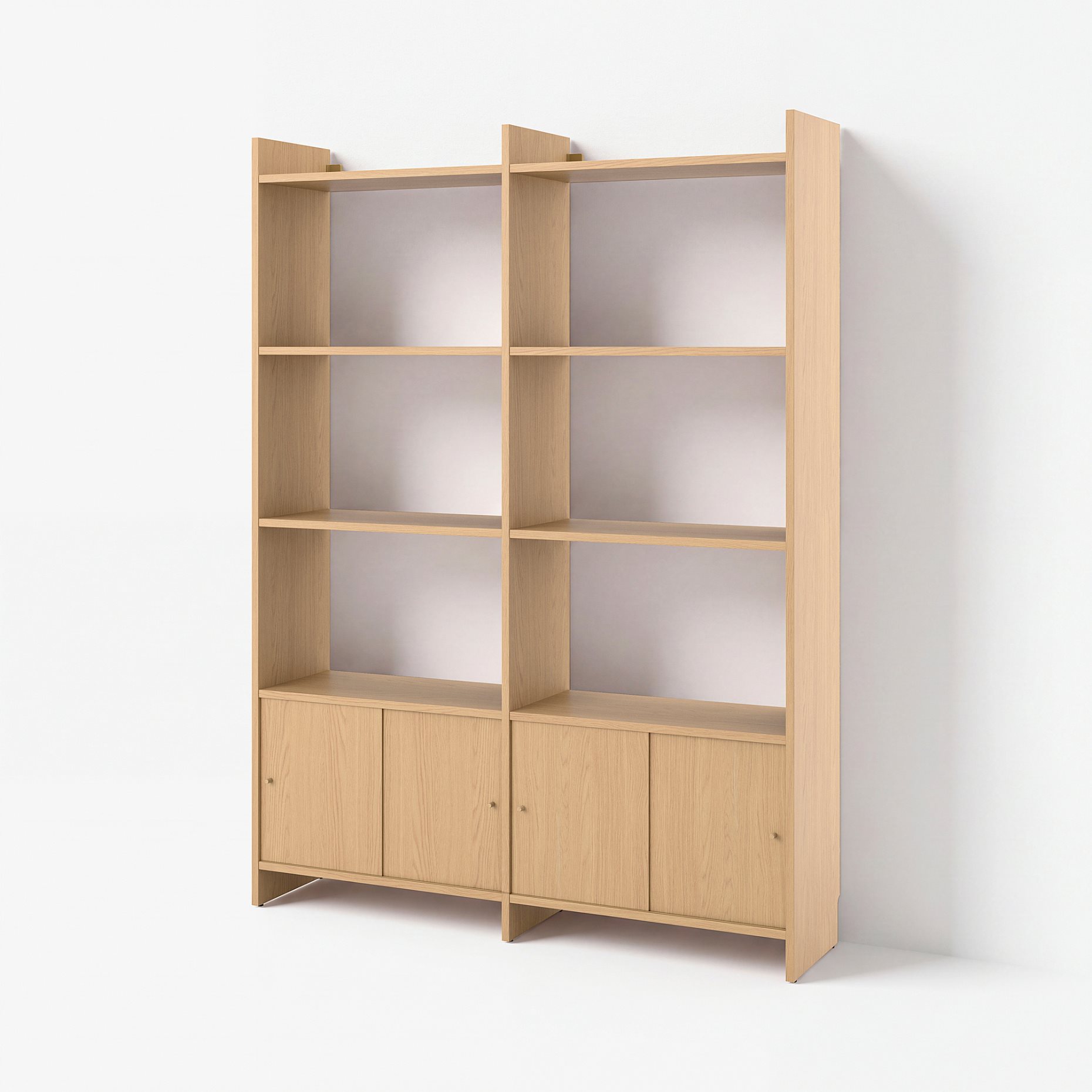 LÅDMAKARE, storage combination with sliding doors and with 6 shelves, 159x35x212 cm, 195.646.74
