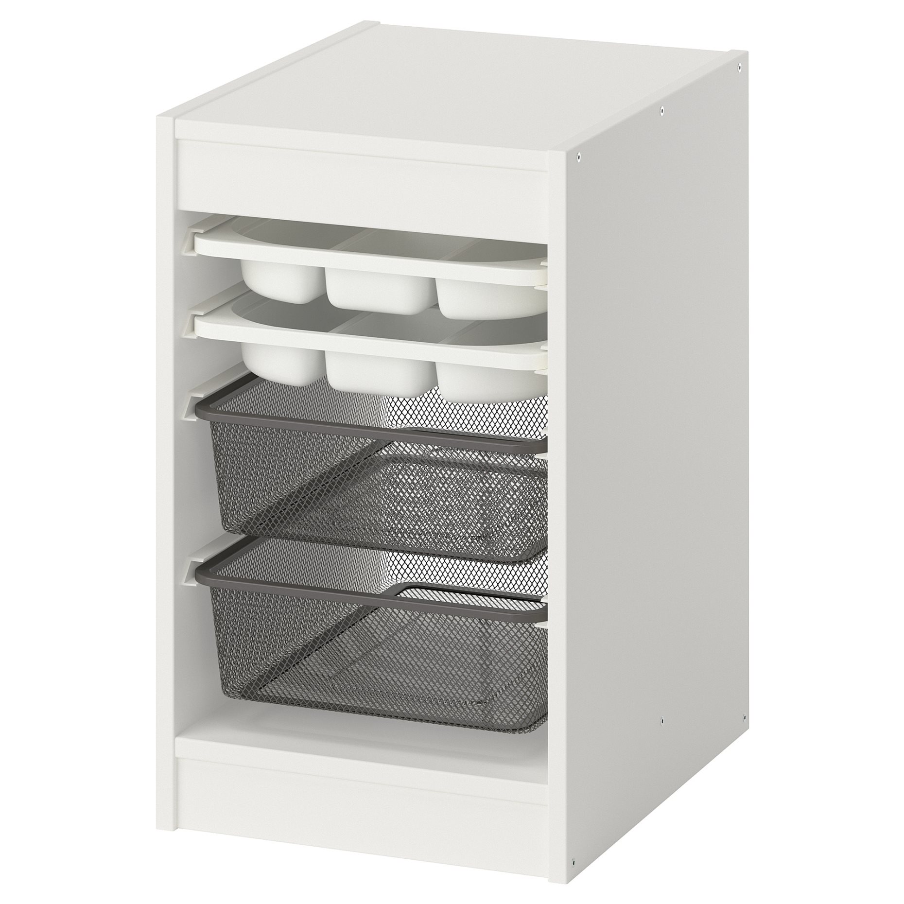 TROFAST, storage combination with boxes/trays, 34x44x56 cm, 195.755.21