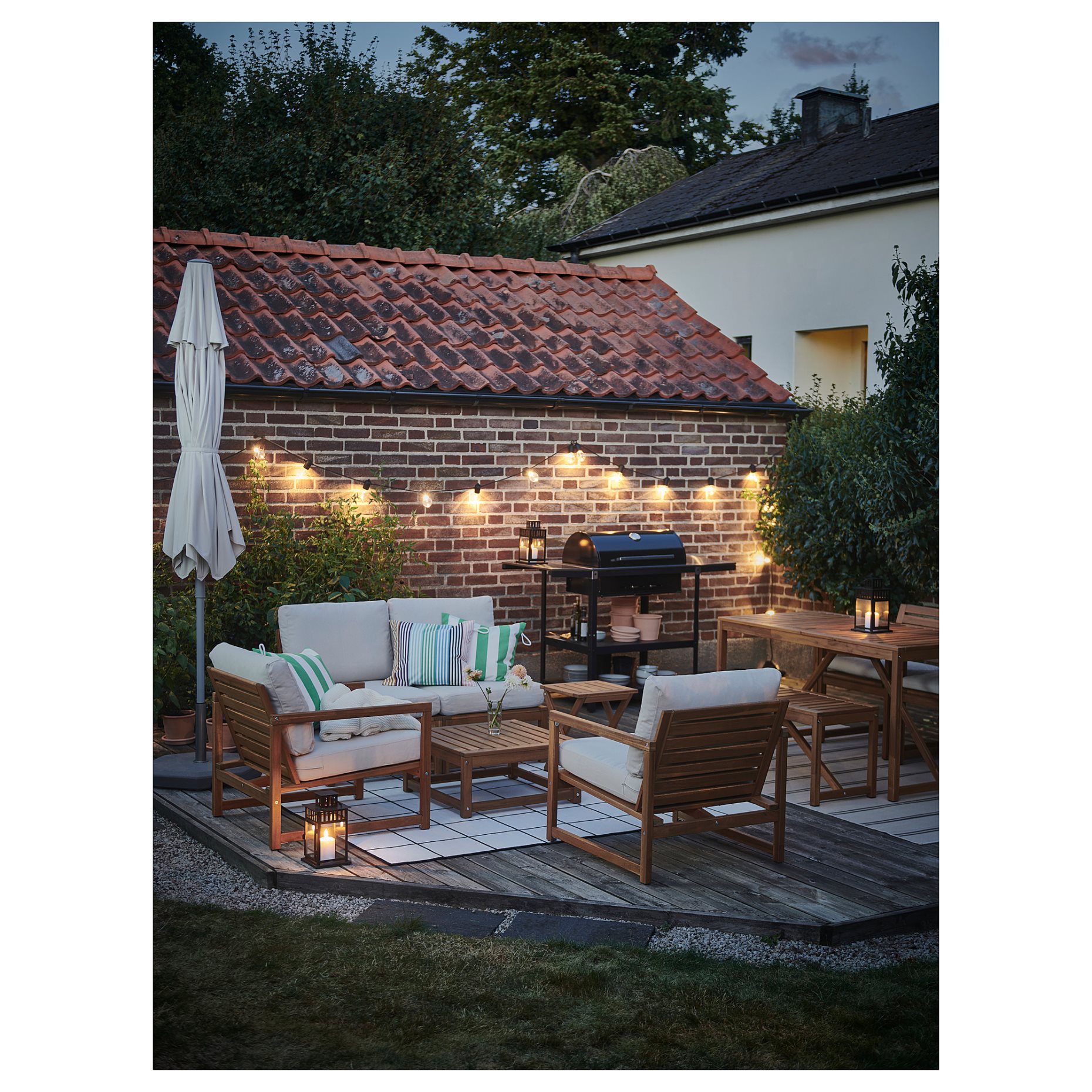 NÄMMARÖ, 4-seat conversation set, outdoor, 195.856.62