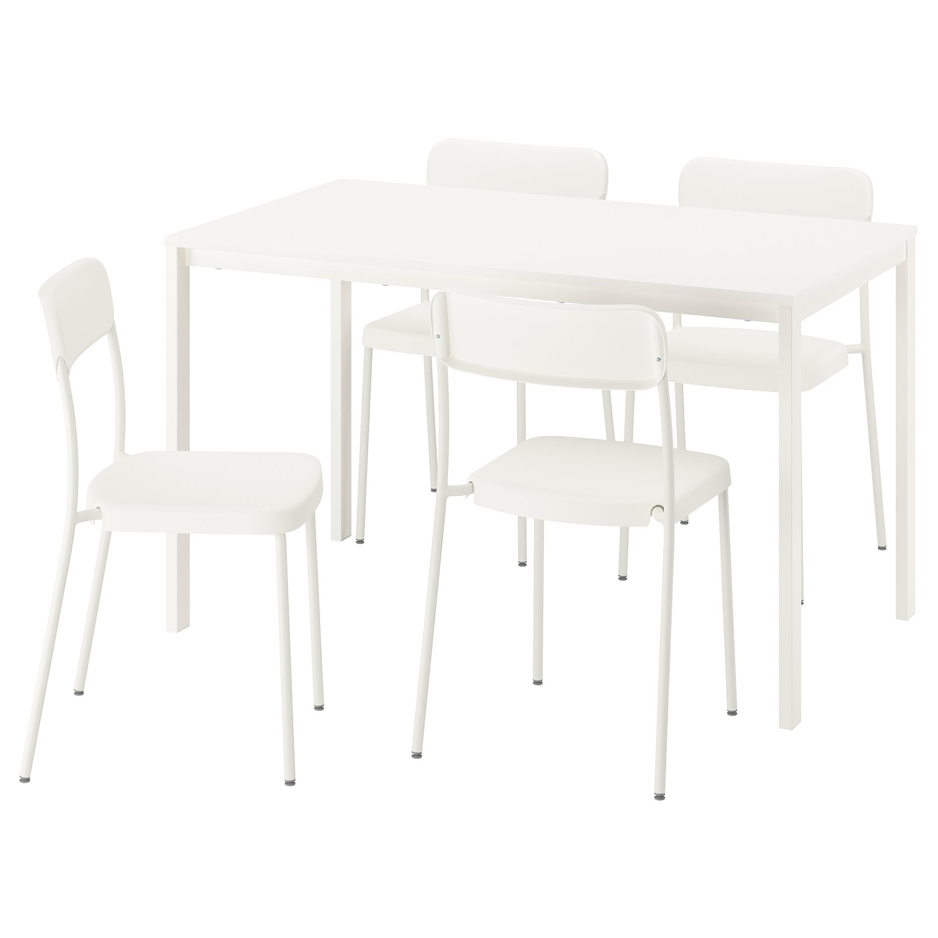 VIHALS, table and 4 chairs, 125x74 cm, 195.899.38