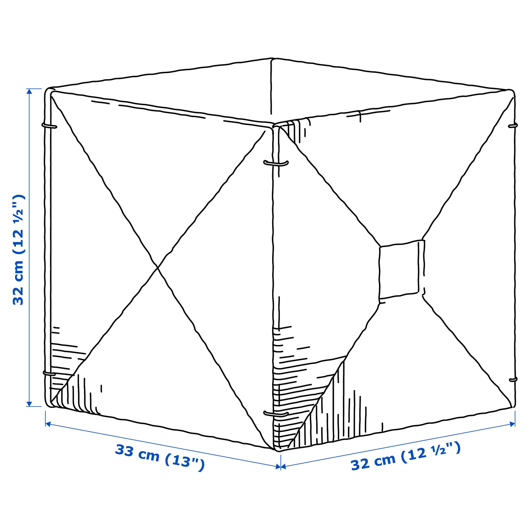 KNIPSA, καλάθι, 32x33x32 cm, 201.105.40