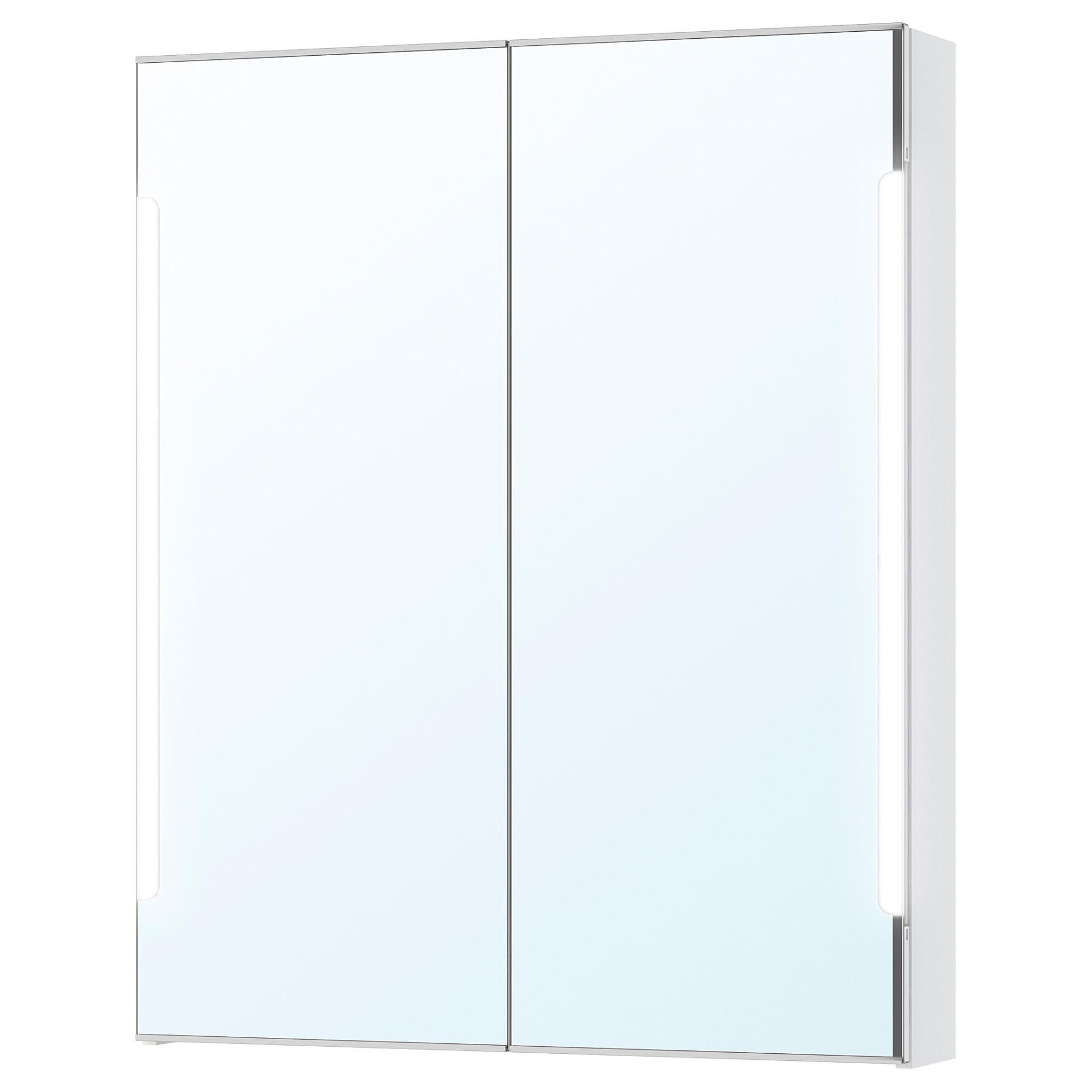 STORJORM, mirror cabinet 2 door/built-in lighting, 202.481.23