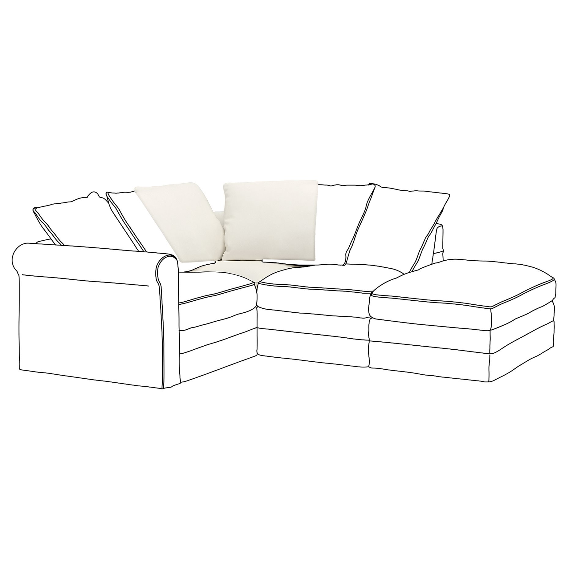 GRÖNLID, cover for corner section, 203.962.60