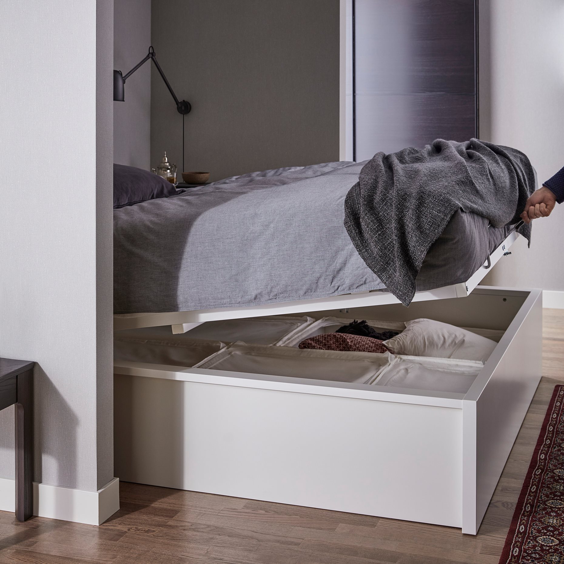 MALM, ottoman bed, 160x200 cm, 204.048.06