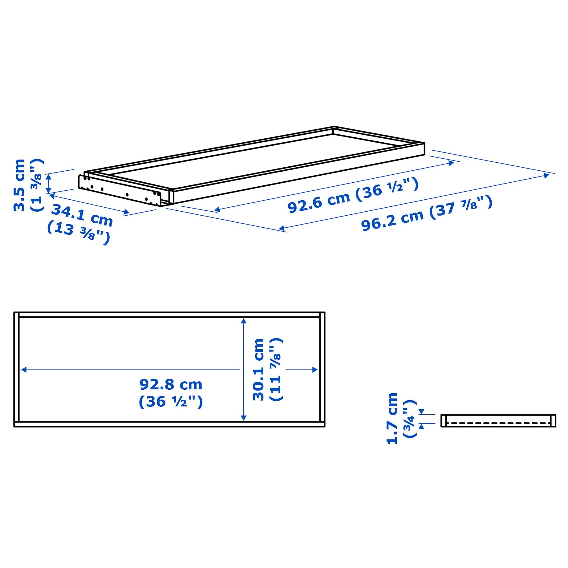 KOMPLEMENT, pull-out tray, 100x35 cm, 204.339.84