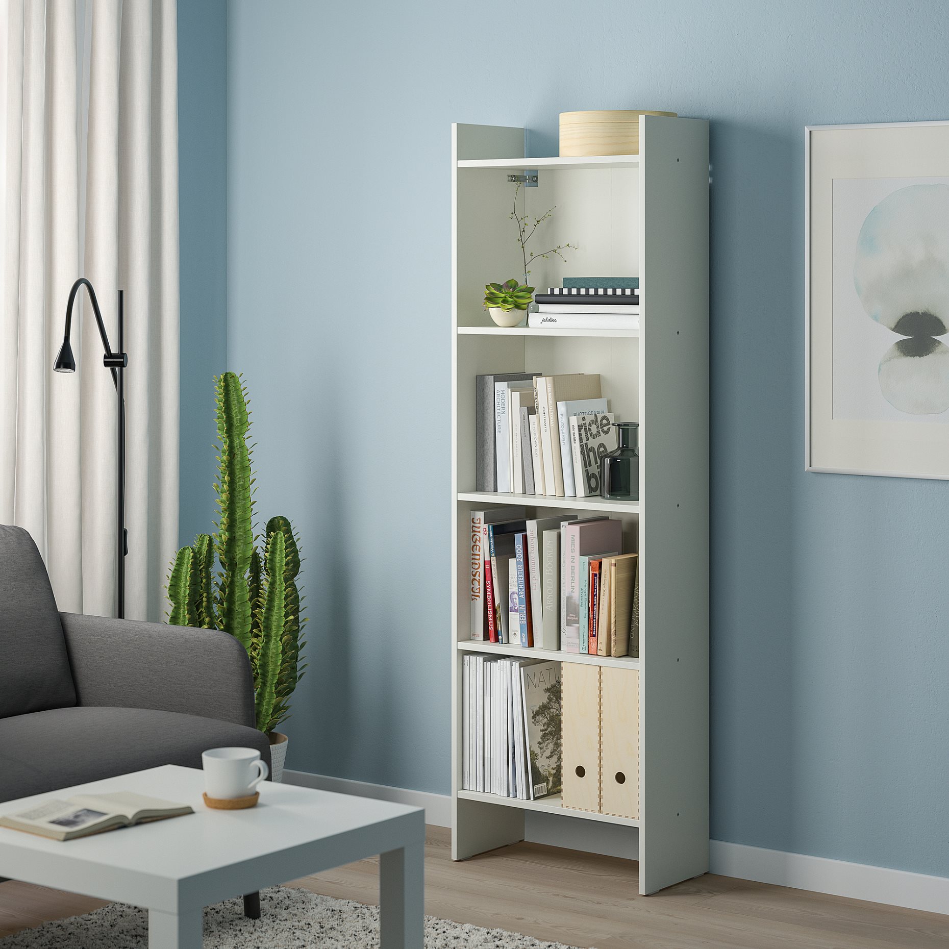 BAGGEBO, bookcase, 50x25x160 cm, 204.367.13